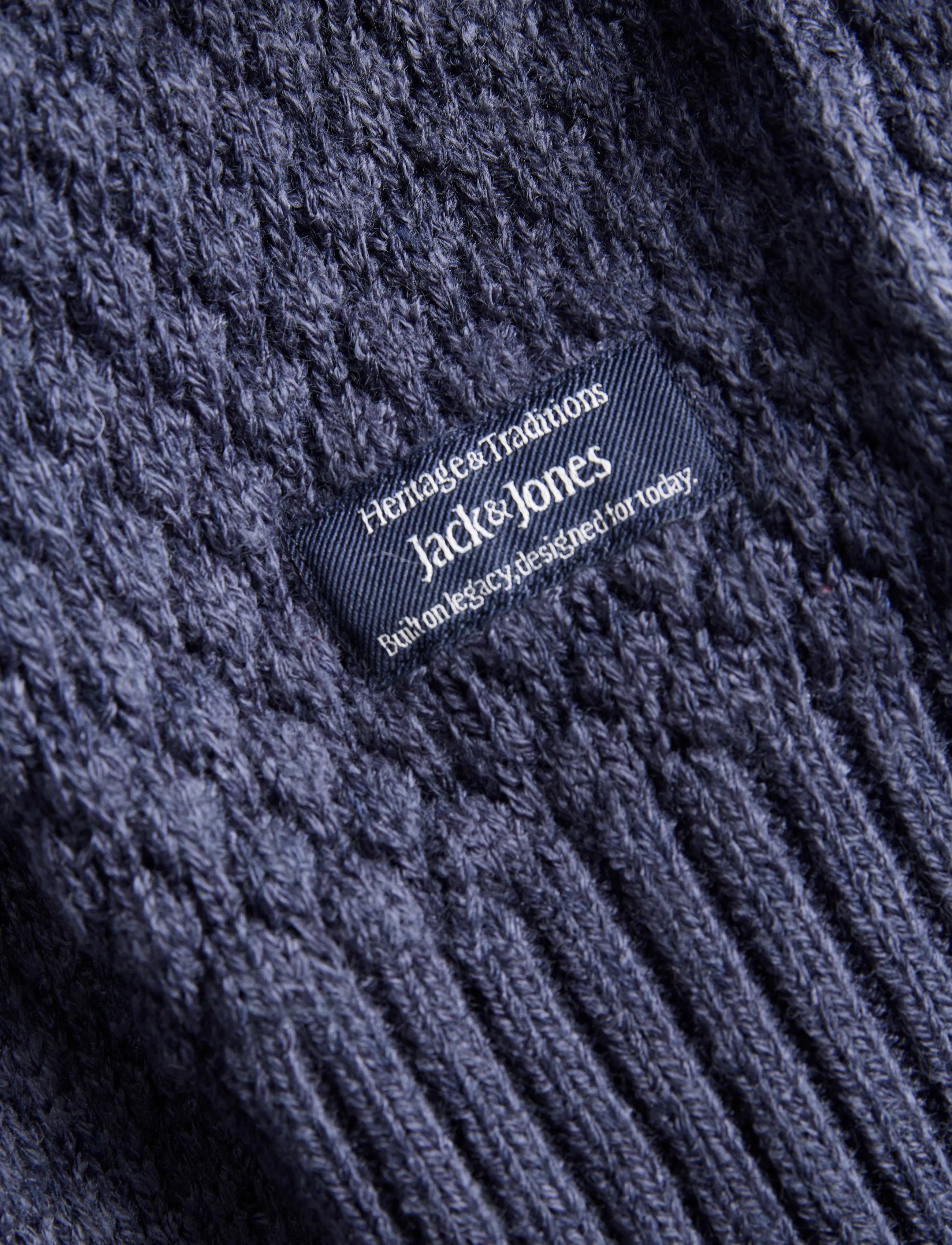 Jack & Jones - JJBLAKE KNIT HALF ZIP - halfzip strik - navy blazer - 3