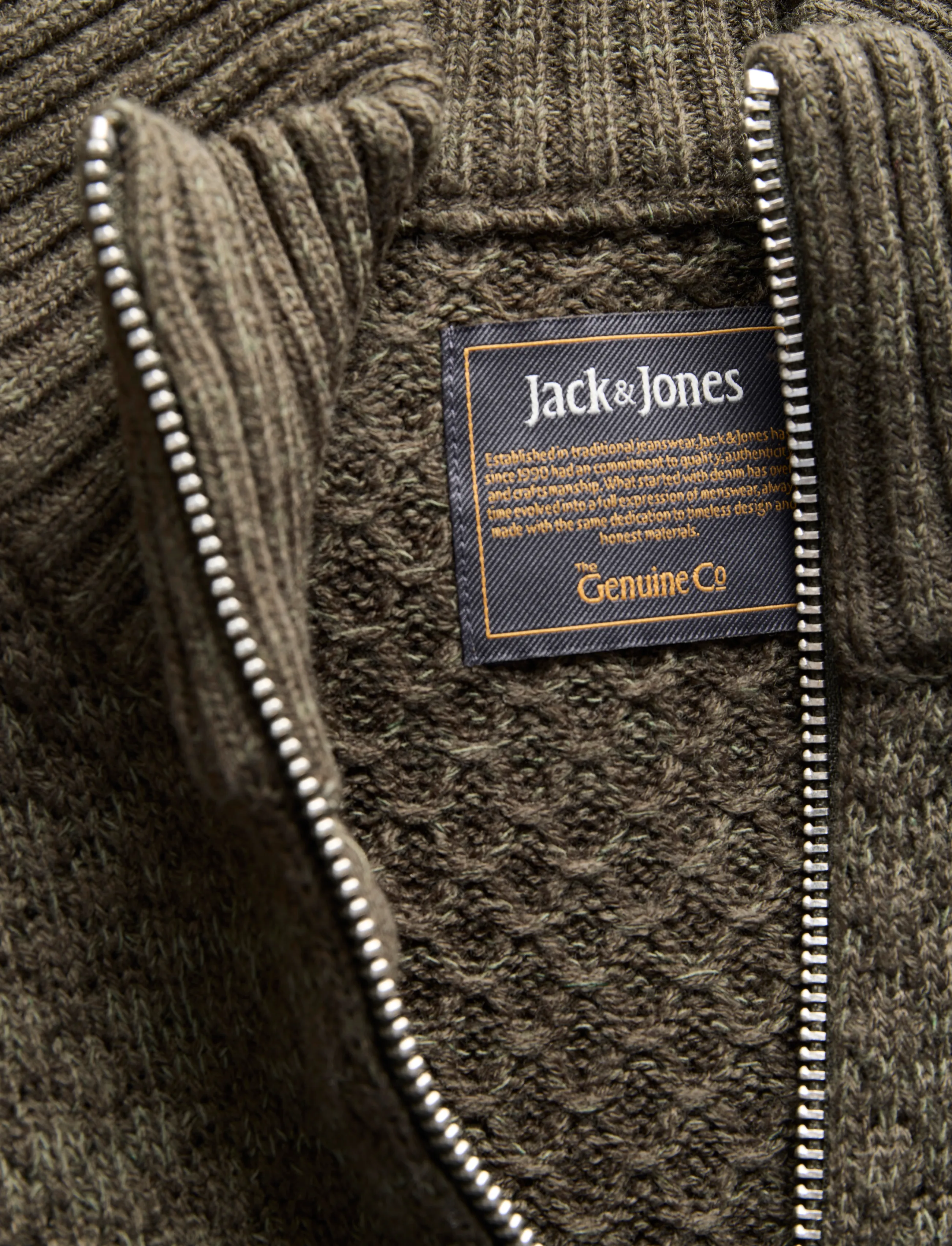 Jack & Jones - JJBLAKE KNIT HALF ZIP - halfzip strik - rosin - 2