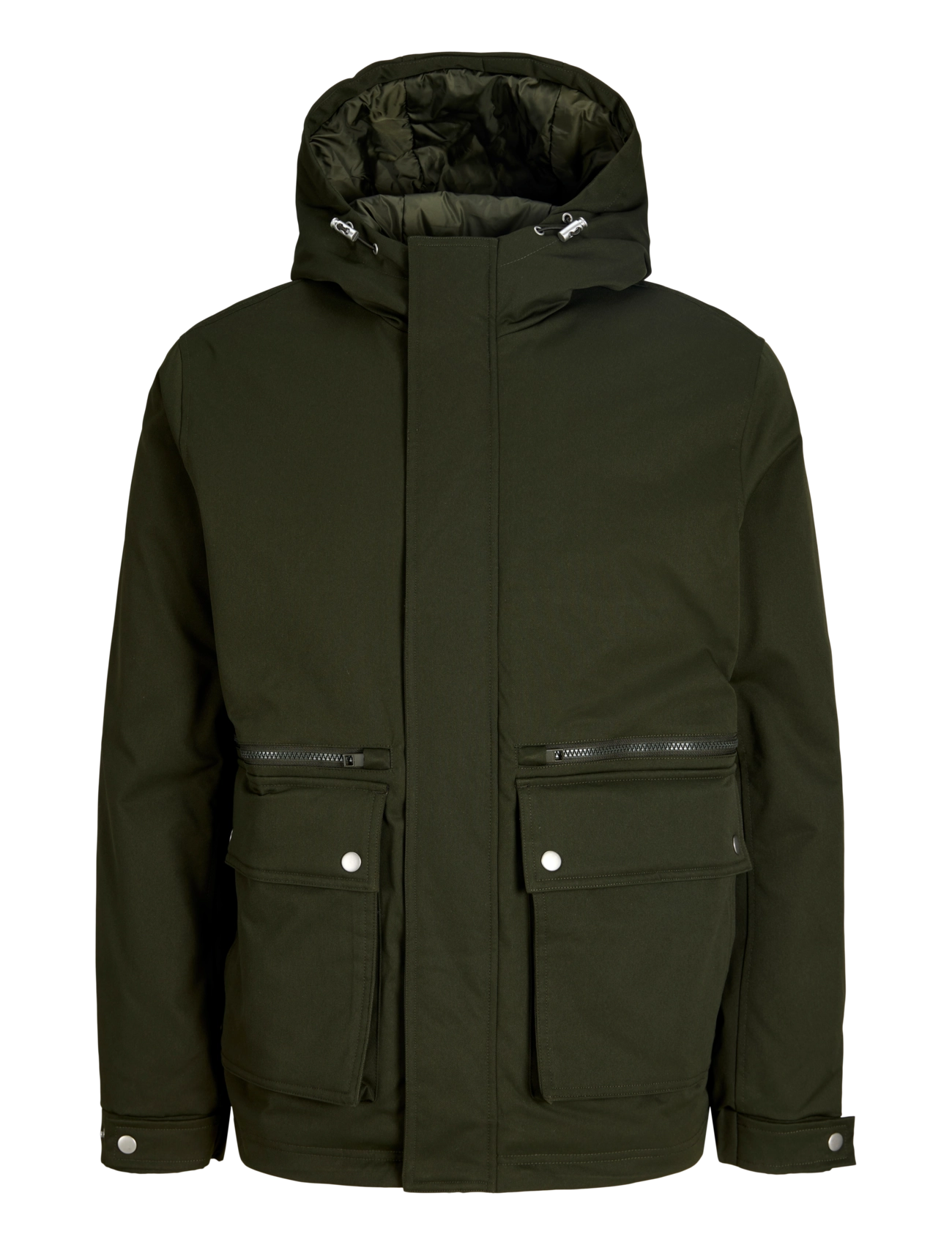 Jack & Jones JJEWOLF PARKA JACKET NOOS - Riided - ROSIN / khaki/green