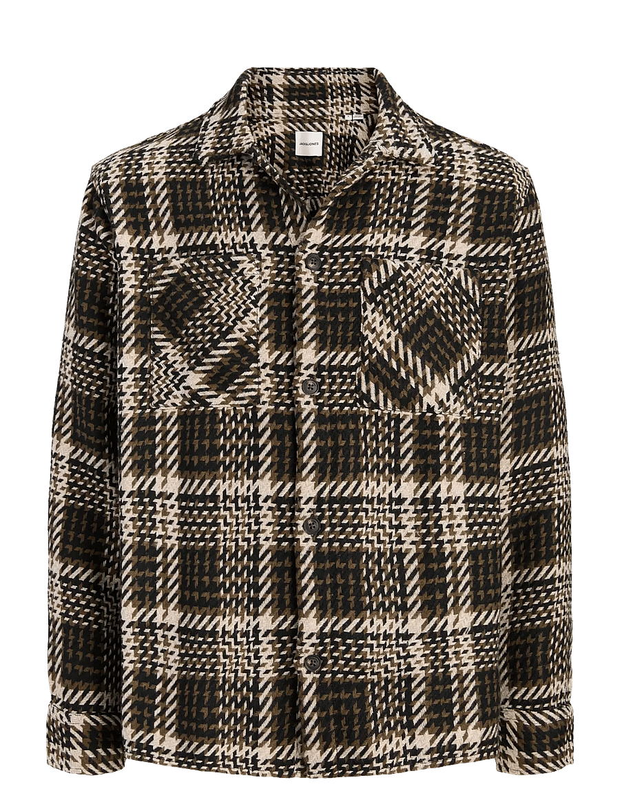 Jack & Jones - JJTWILL OVERSHIRT LS - ruudulised särgid - black - 0