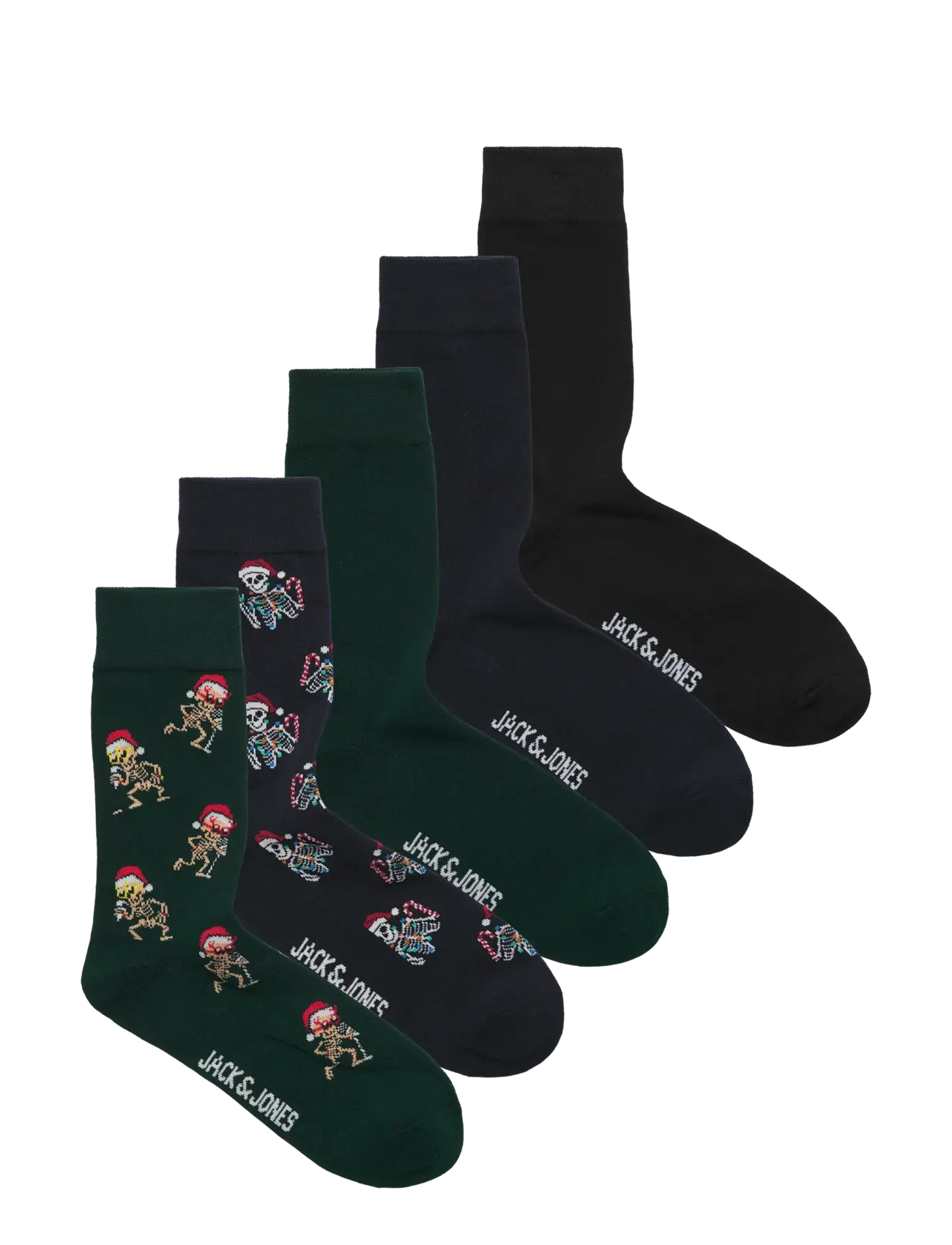 Jack & Jones JACJOLLY SKULLS SOCKS 5 PACK - Multipack underkläder - NAVY BLAZER / navy
