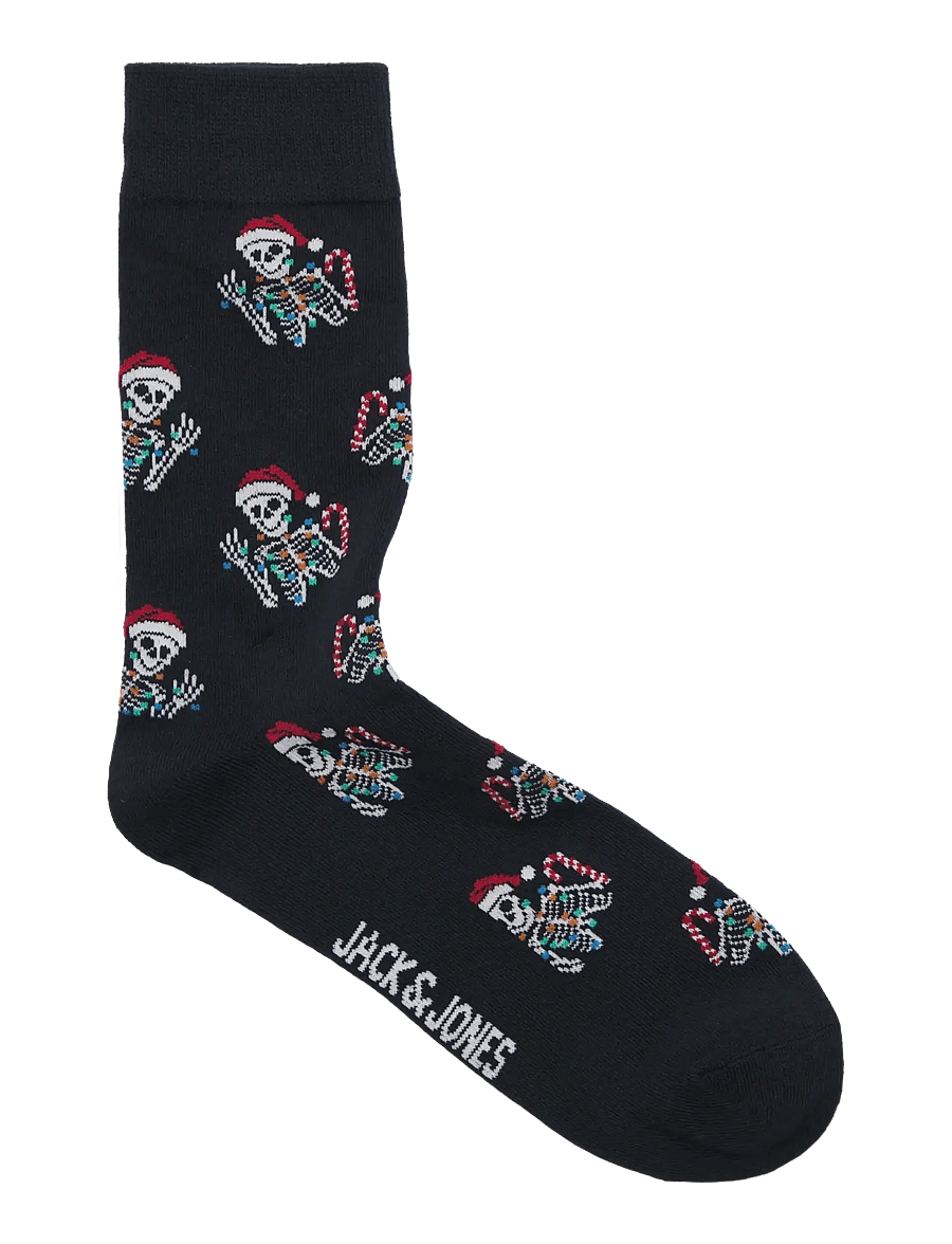 Jack & Jones - JACJOLLY SKULLS SOCKS 5 PACK - vanliga strumpor - navy blazer - 4