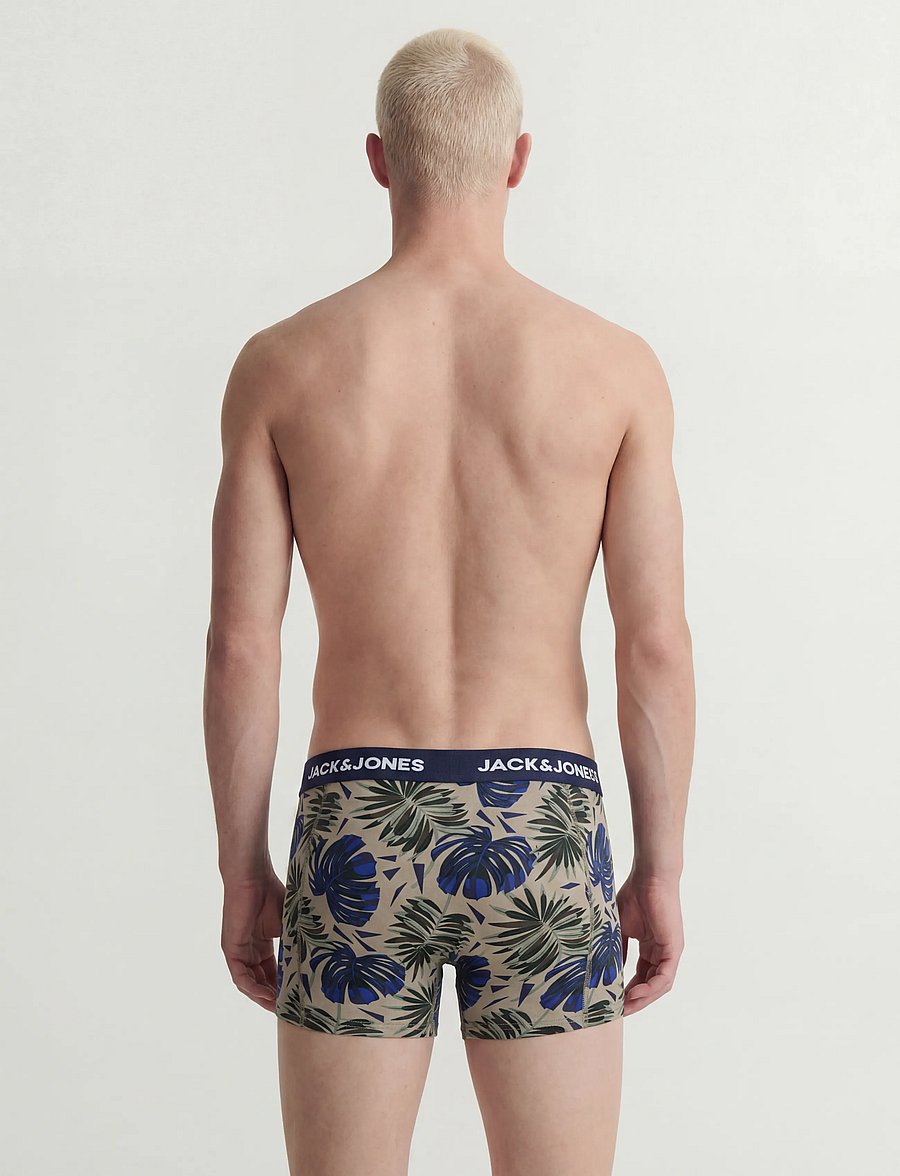 Jack & Jones - JACHENDO LEAVES TRUNKS 5 PACK - vetiver - 3
