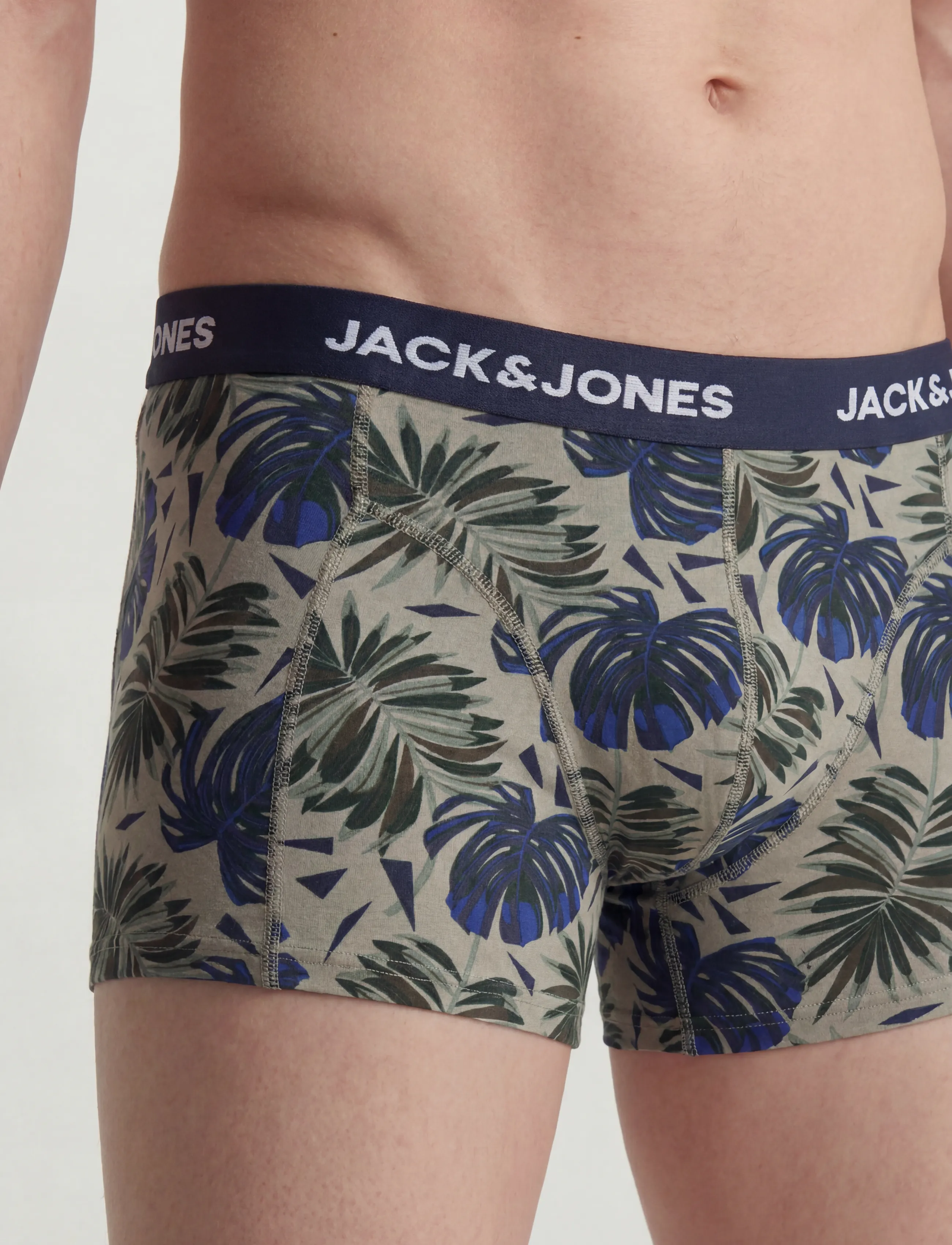 Jack & Jones - JACHENDO LEAVES TRUNKS 5 PACK - vetiver - 4