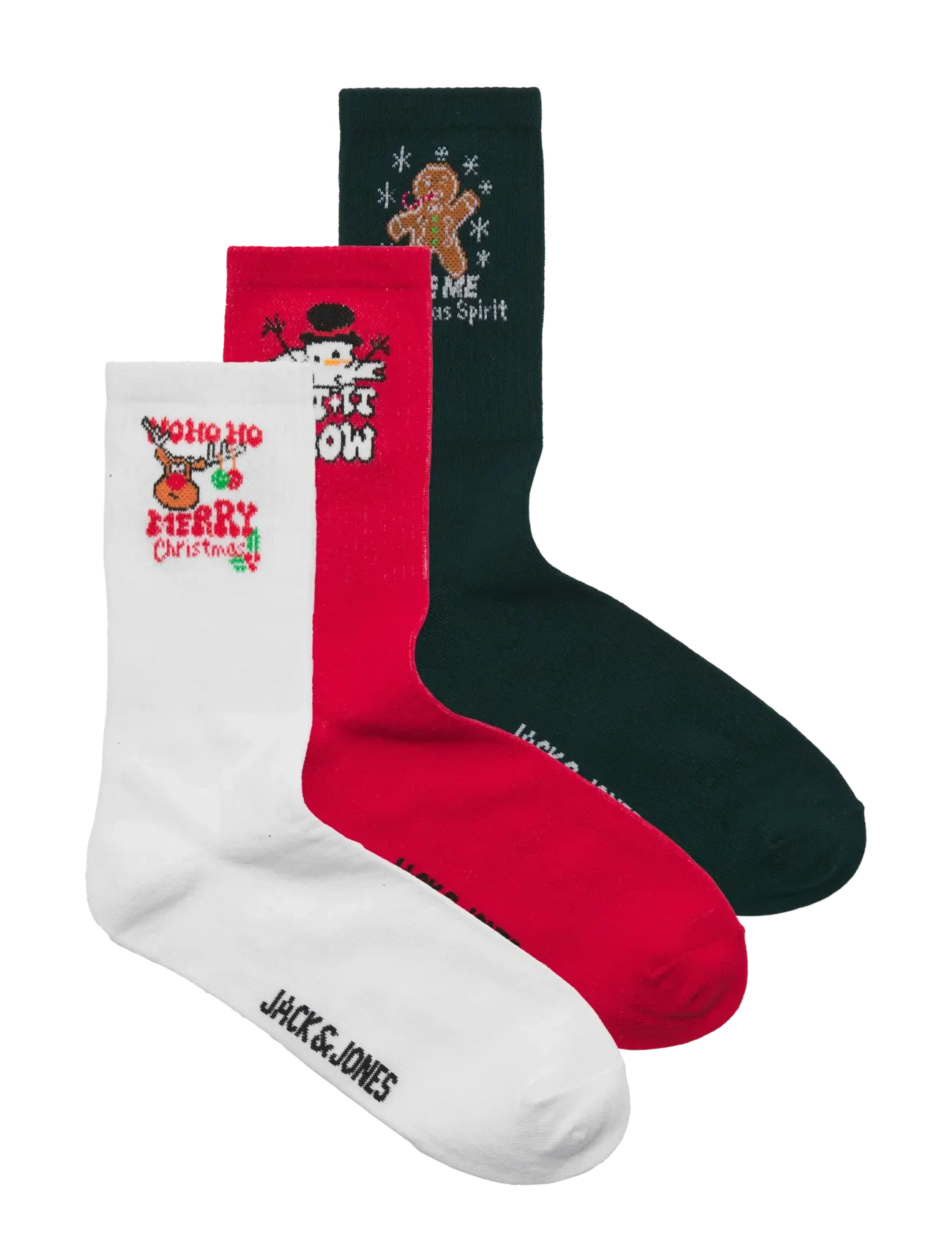 Jack & Jones JACCOOKIE TENNIS SOCKS 3 PACK - Multipack underkläder - WHITE / white