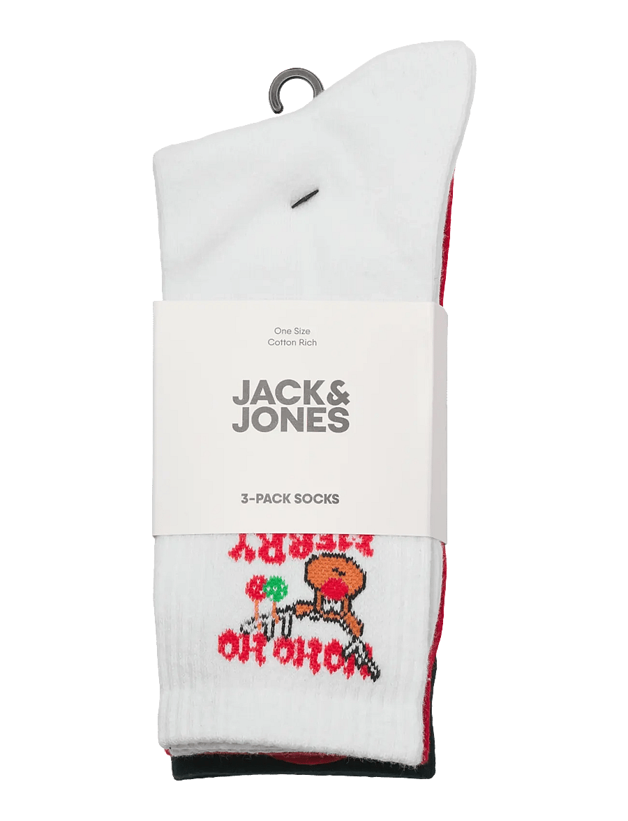 Jack & Jones - JACCOOKIE TENNIS SOCKS 3 PACK - vanliga strumpor - white - 1