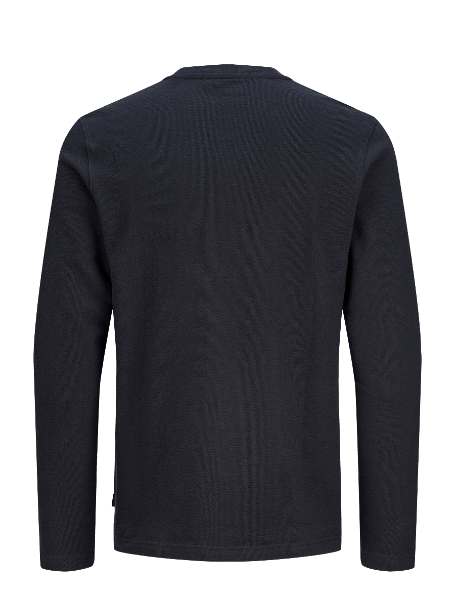 Jack & Jones - JPRBLUASHER LS HENLEY TEE - dark navy - 1