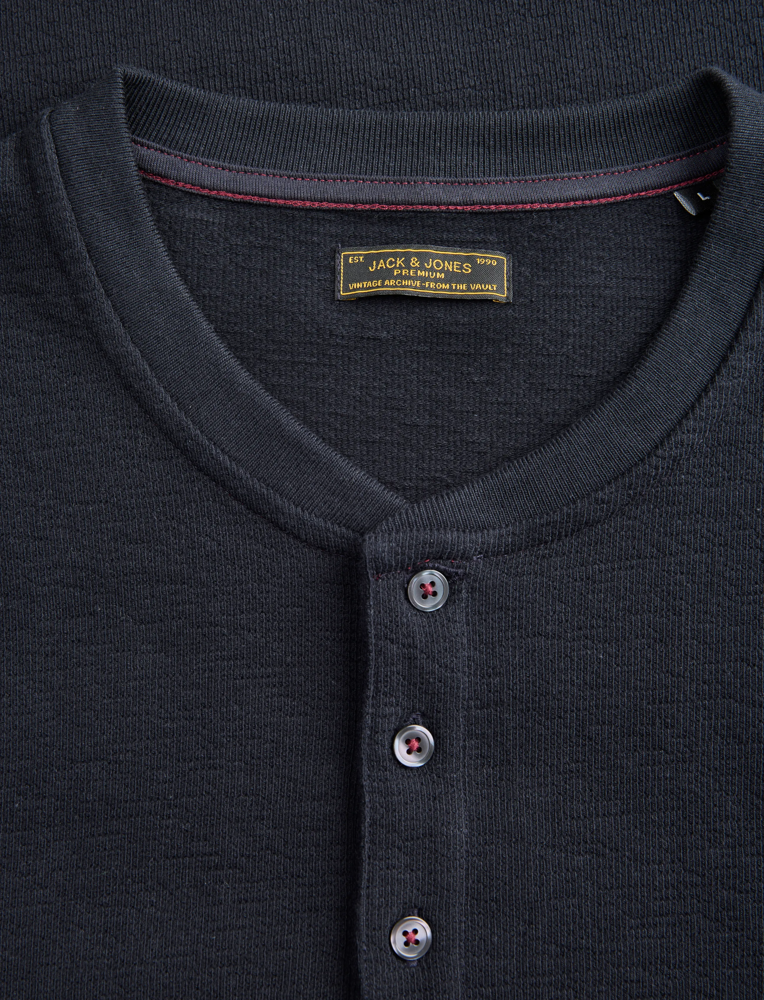Jack & Jones - JPRBLUASHER LS HENLEY TEE - dark navy - 3