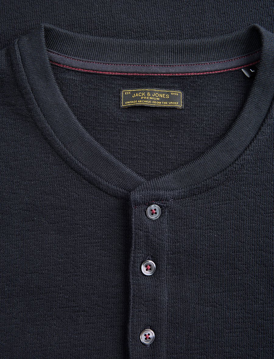 Jack & Jones - JPRBLUASHER LS HENLEY TEE - dark navy - 3