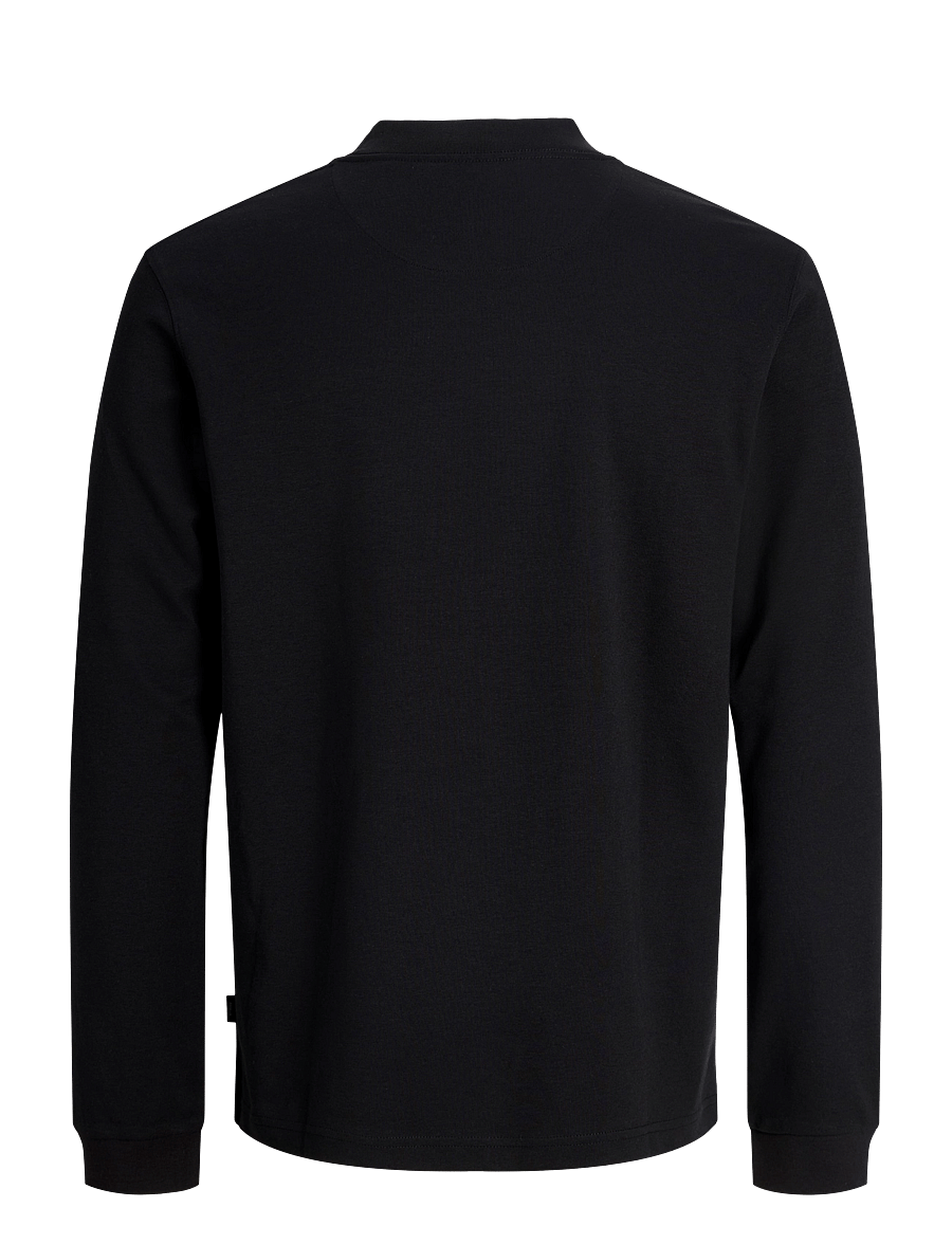 Jack & Jones - JPRBLAETHAN LS MOCK NECK TEE - pikkade varrukatega t-särgid - black - 1