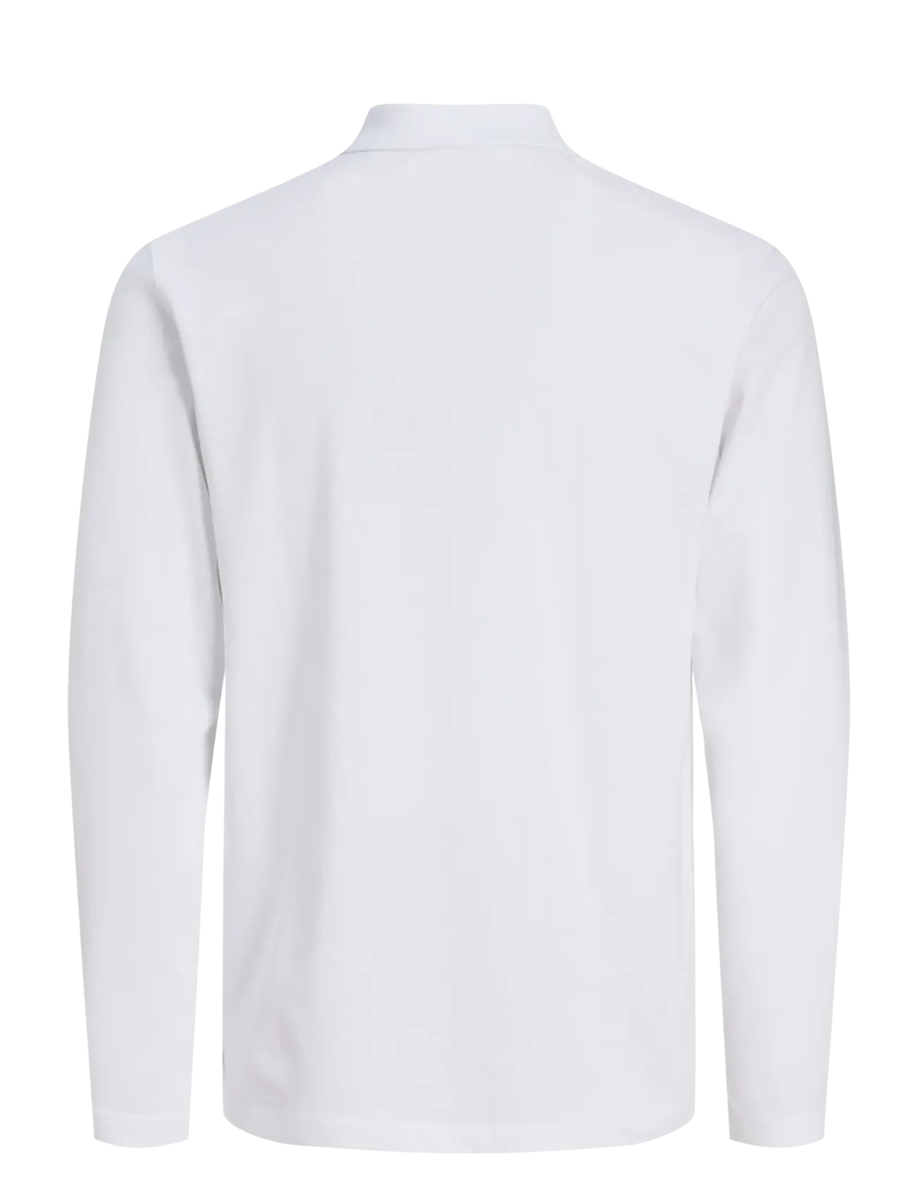 Jack & Jones - JPRBLAETHAN LS ZIP POLO - bright white - 2
