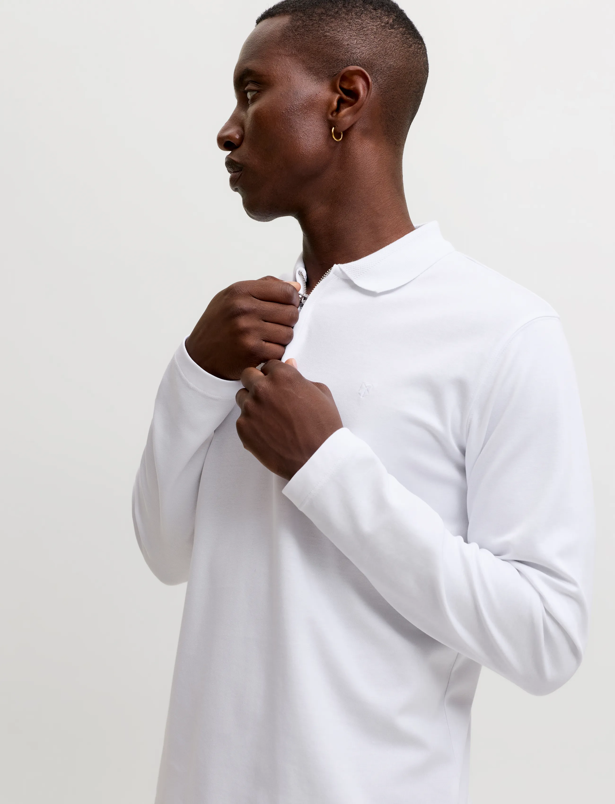JACK & JONES Jprblaethan Ls Zip Polo pikéer herr – bild 5