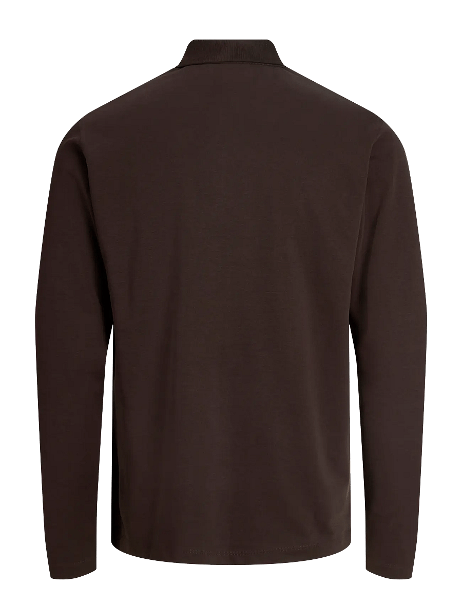 Jack & Jones - JPRBLAETHAN LS ZIP POLO - chocolate torte - 2