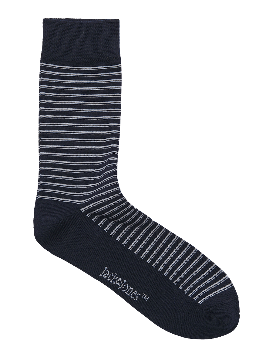 Jack & Jones - JACLEO STRIPE SOCKS 3 PACK - klassikalised sokid - navy blazer - 3