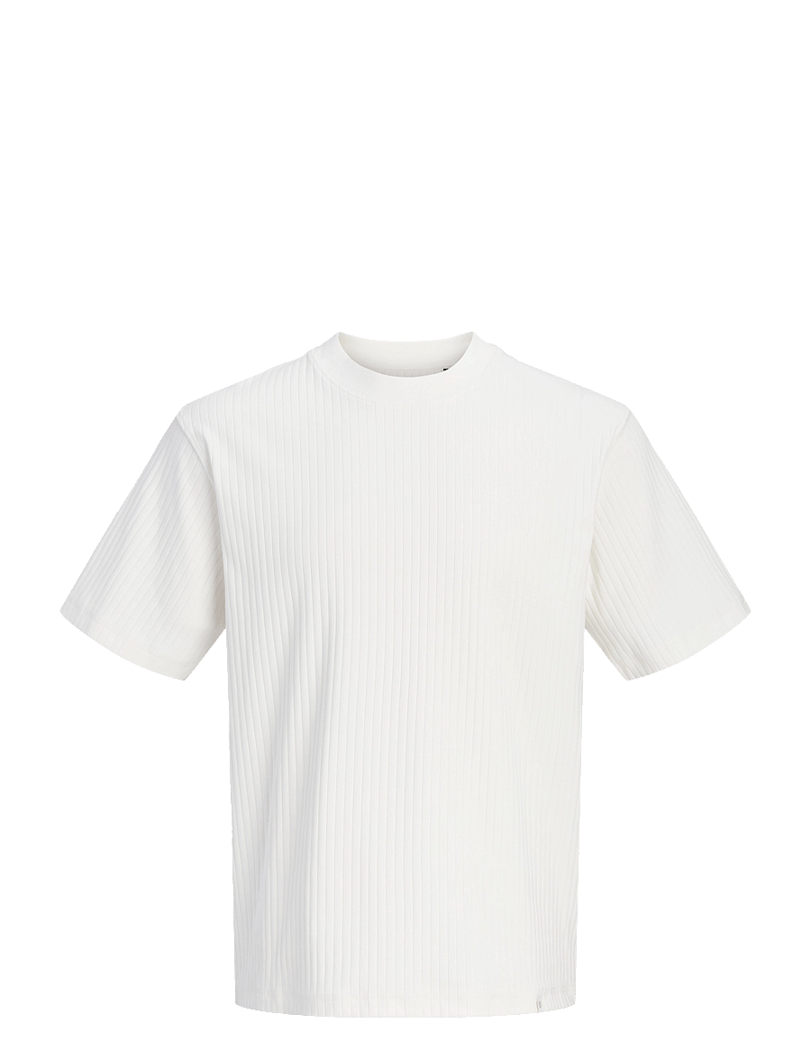 Jack & Jones - JPRBLANICHOLAS SS TEE - kurzärmelige t-shirts - cloud dancer - 0
