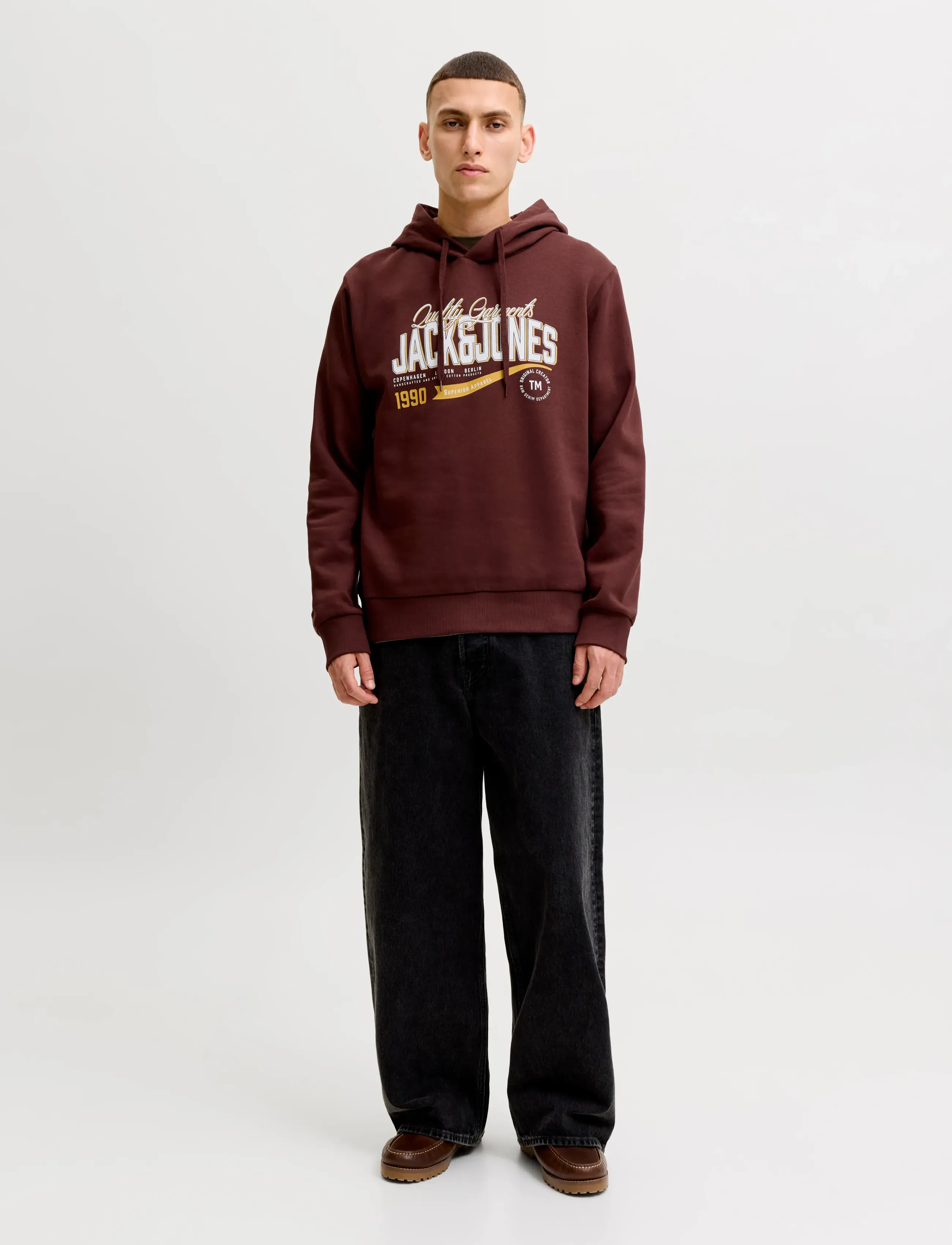 Sweatshirt brun / gul 4