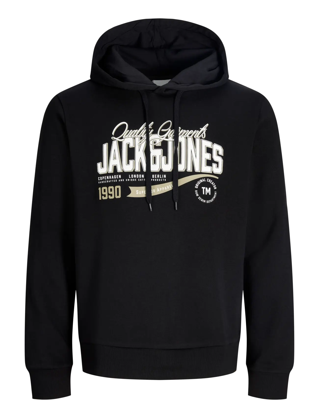 Jack & Jones - JJELOGO SWEAT HOOD 2 COL AW26 SN - hættetrøjer - black - 1