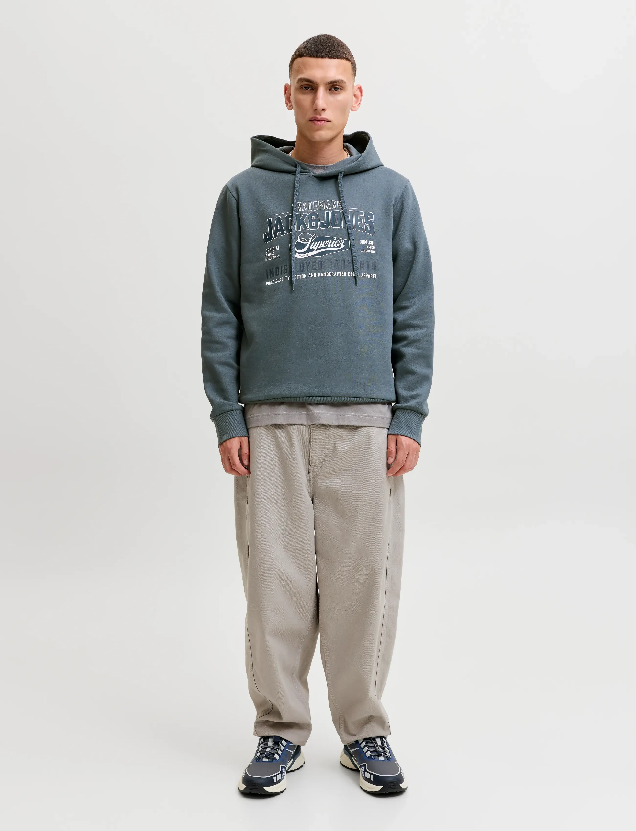 Sweatshirt mörkblå / basalgrå 4