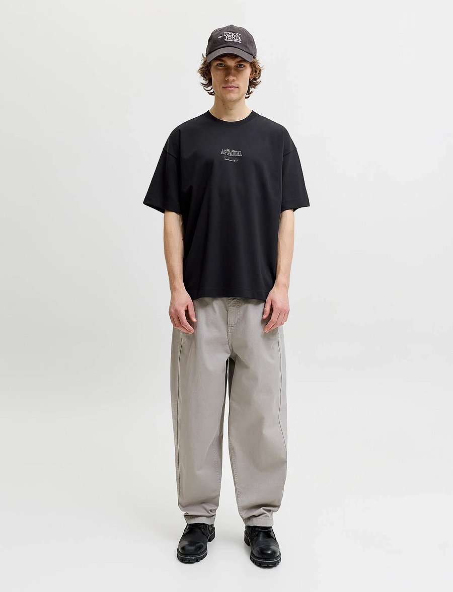 Jack & Jones - JJEBARRON STUDIO TEE SS O-NECK SN - black - 4
