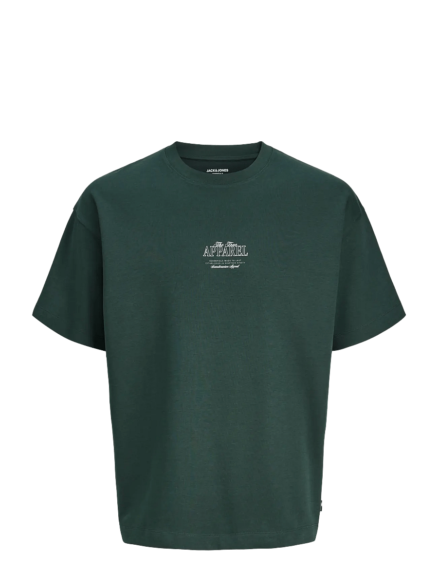 Jack & Jones - JJEBARRON STUDIO TEE SS O-NECK SN - lühikeste varrukatega t-särgid - scarab - 1