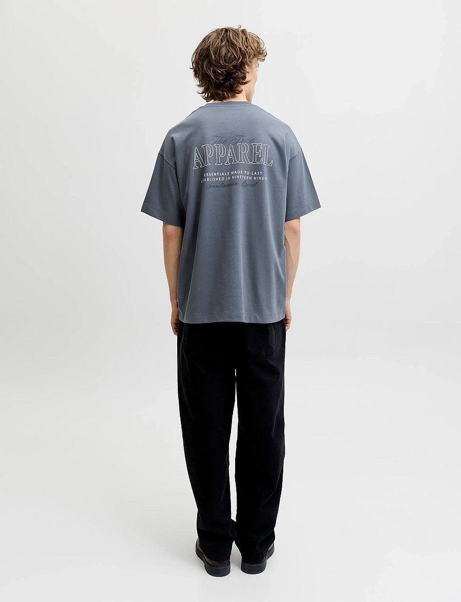 Jack & Jones - JJEBARRON STUDIO TEE SS O-NECK SN - lühikeste varrukatega t-särgid - turbulence - 3