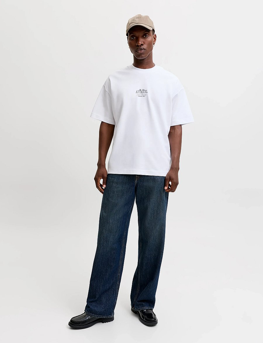 Jack & Jones - JJEBARRON STUDIO TEE SS O-NECK SN - white - 4