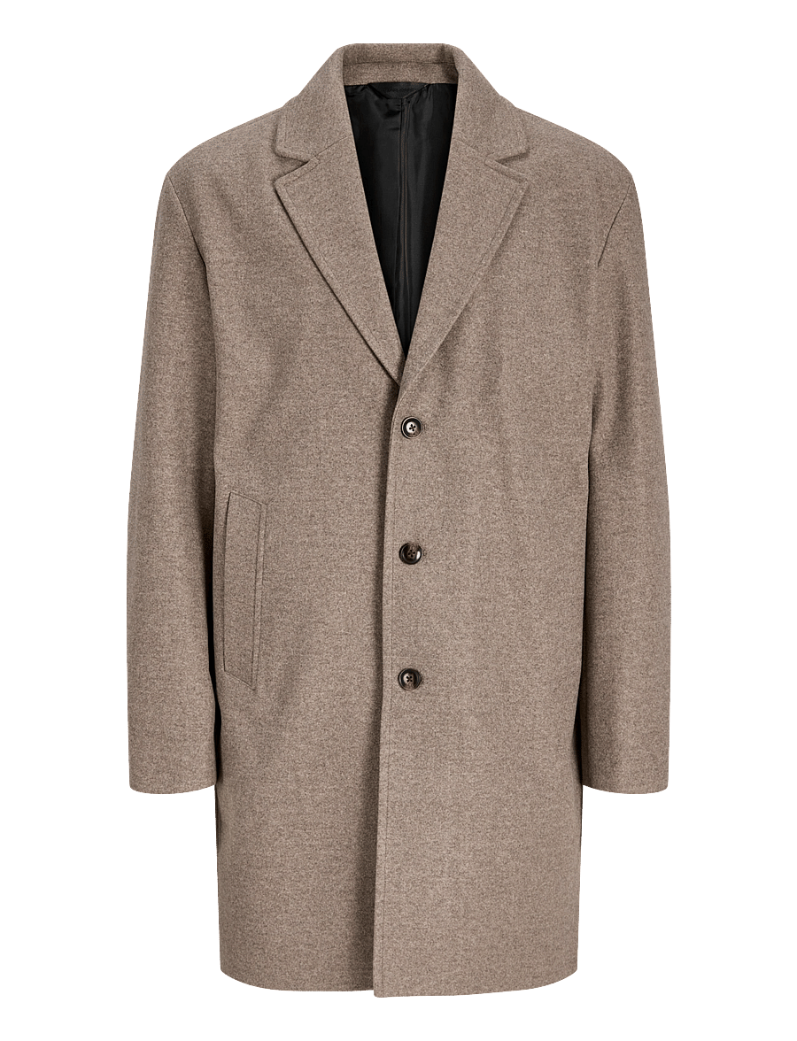 Jack & Jones - JJEJAMES COAT SN - lette frakker - greige - 0