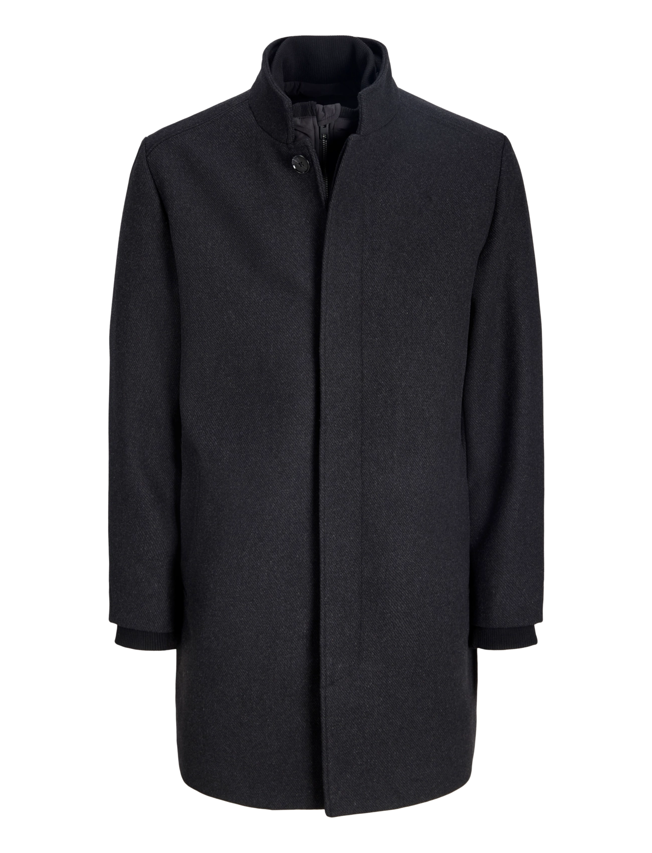 Jack & Jones - JJEMELTON WOOL BLEND COAT AW26 SN - ullrockar - dark grey - 1
