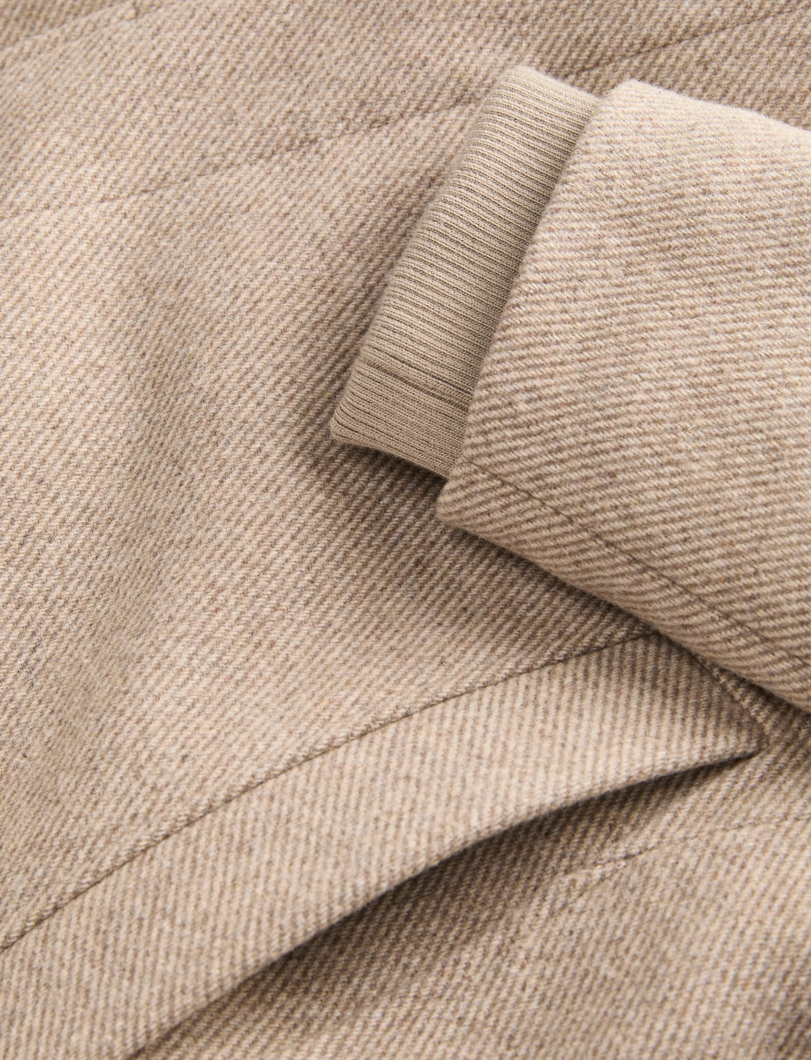 Jack & Jones - JJEMELTON WOOL BLEND COAT AW26 SN - uldfrakker - greige - 4