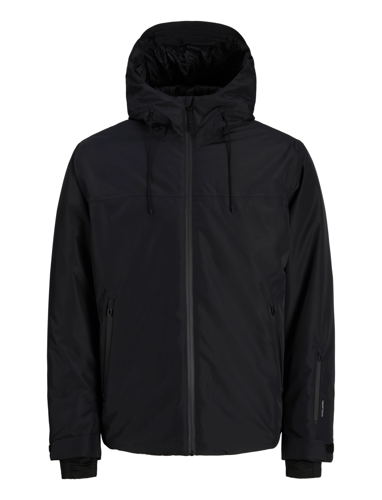 Jack & Jones JCOFUSION TECHNICAL JACKET AW26 SN - Riided - BLACK / black
