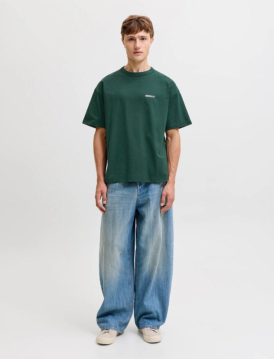 Jack & Jones - JORFREDERIKSBERG BACK TEE SS CN LN - kortärmade t-shirts - pine grove - 4