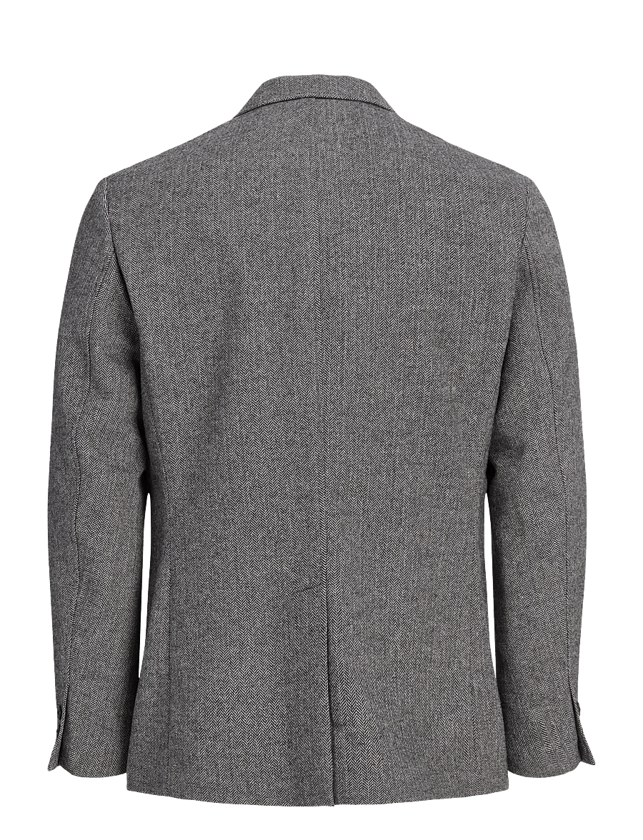 Jack & Jones - JPRBLUMARTIN TWEED DALTON BLAZER - enkelknäppta kavajer - dark grey - 1