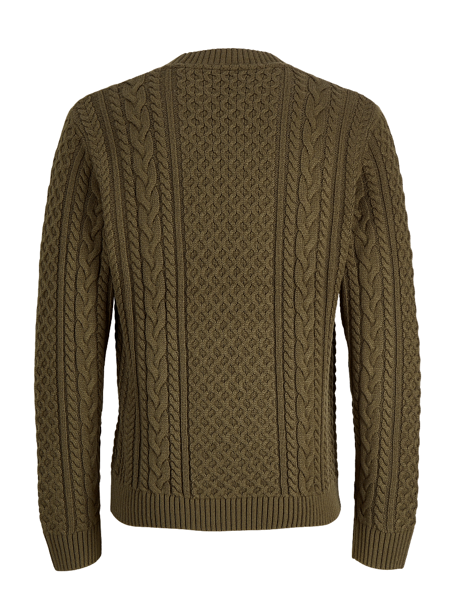Jack & Jones - JPRBLUCALLUM CABLE KNIT CREW NECK - rund hals - crocodile - 1