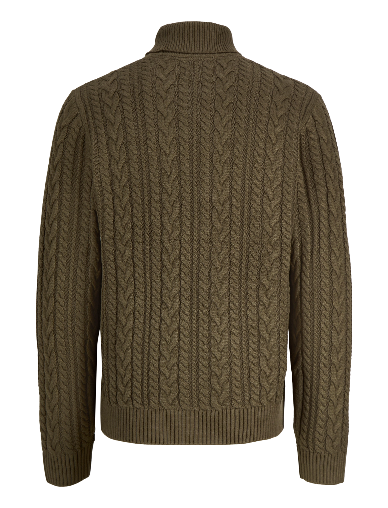 Jack & Jones - JPRBLUCALLUM CABLE KNIT ROLL NECK - turtlenecks - crocodile - 1