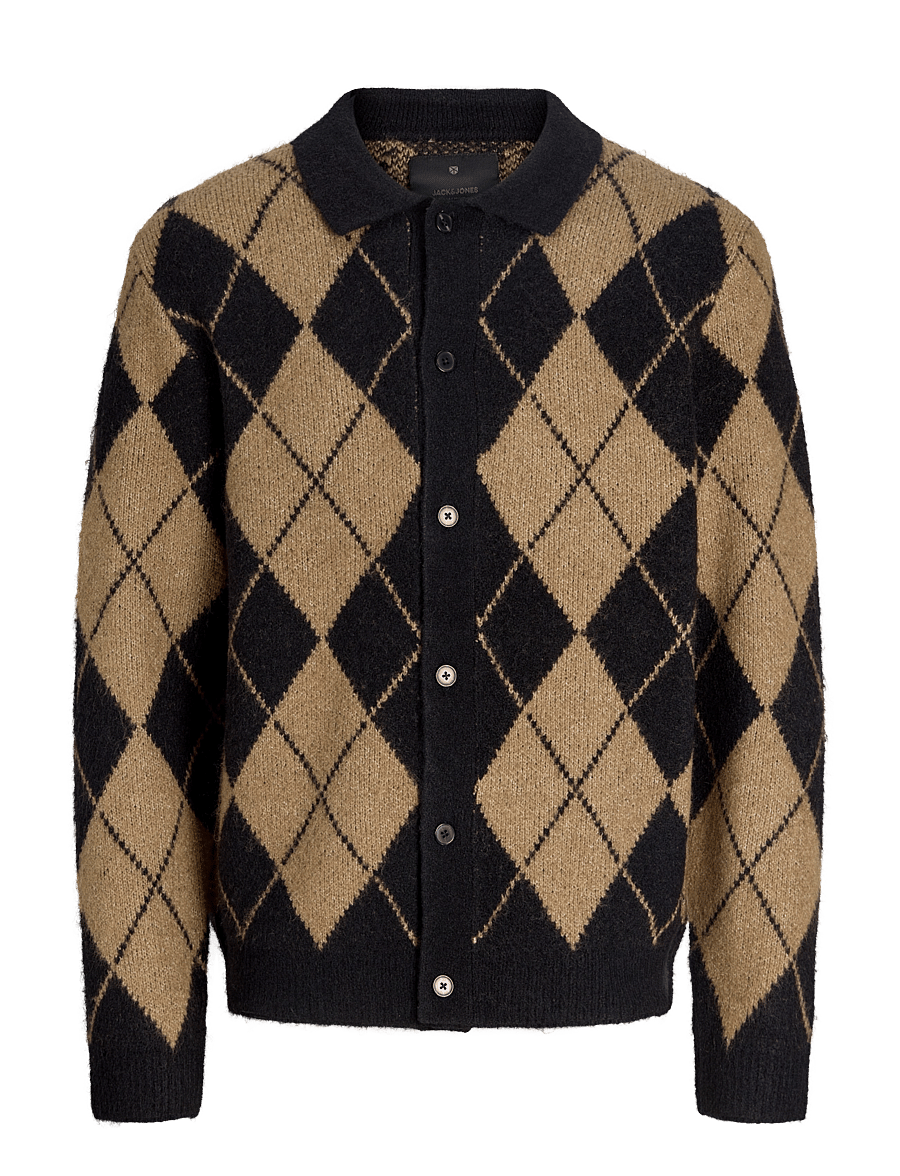 Jack & Jones - JPRBLASIMON SOUFFLE CARDIGAN - kardiganid - black - 0