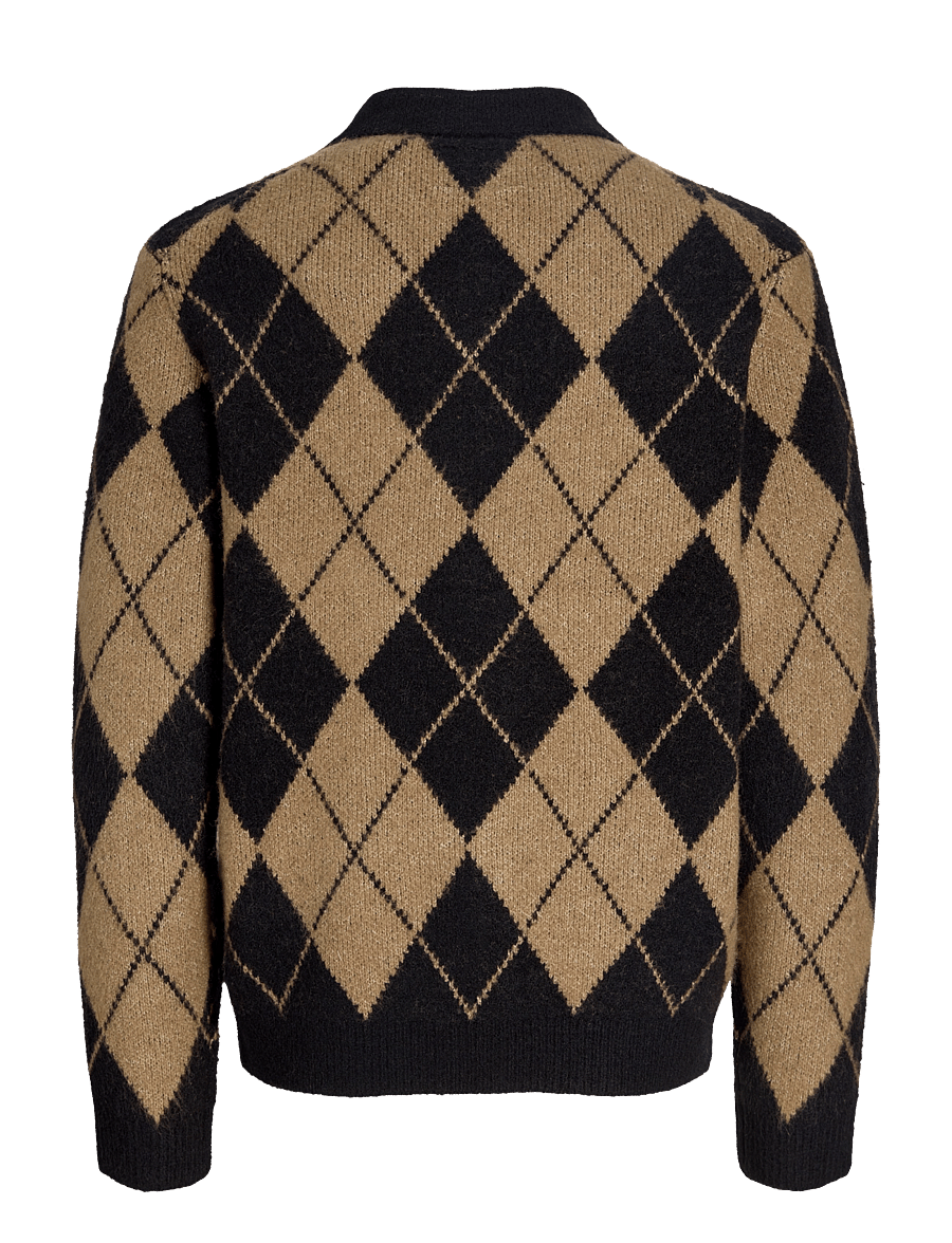 Jack & Jones - JPRBLASIMON SOUFFLE CARDIGAN - kardiganid - black - 1