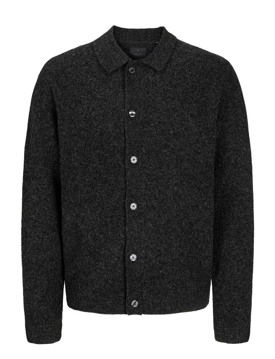 Jack & Jones - JPRBLASIMON SOUFFLE CARDIGAN - kardiganid - medium grey melange - 0