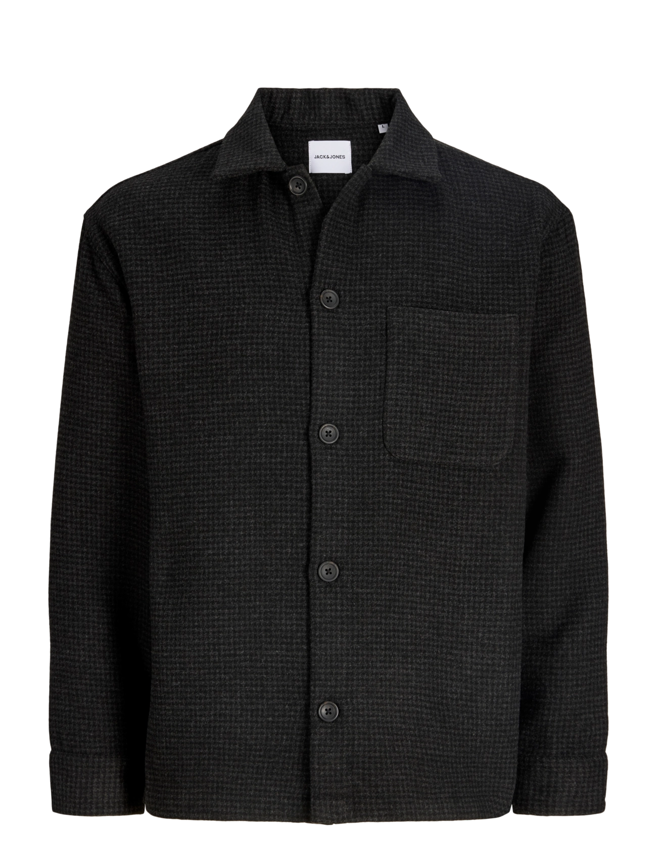 Jack & Jones JJESOHO OLLIE OVERSHIRT LS SN - Üleriided - BLACK / black