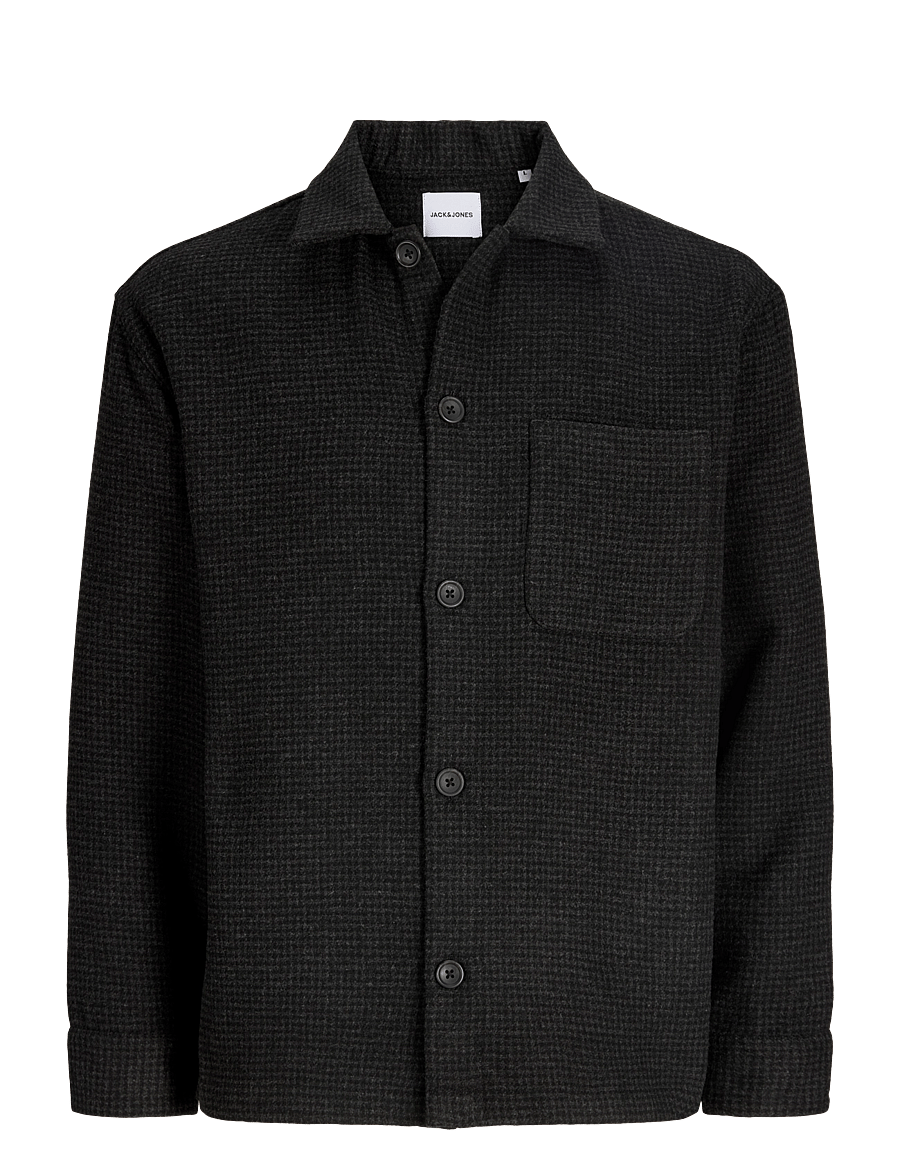 Jack & Jones - JJESOHO OLLIE OVERSHIRT LS SN - black - 0