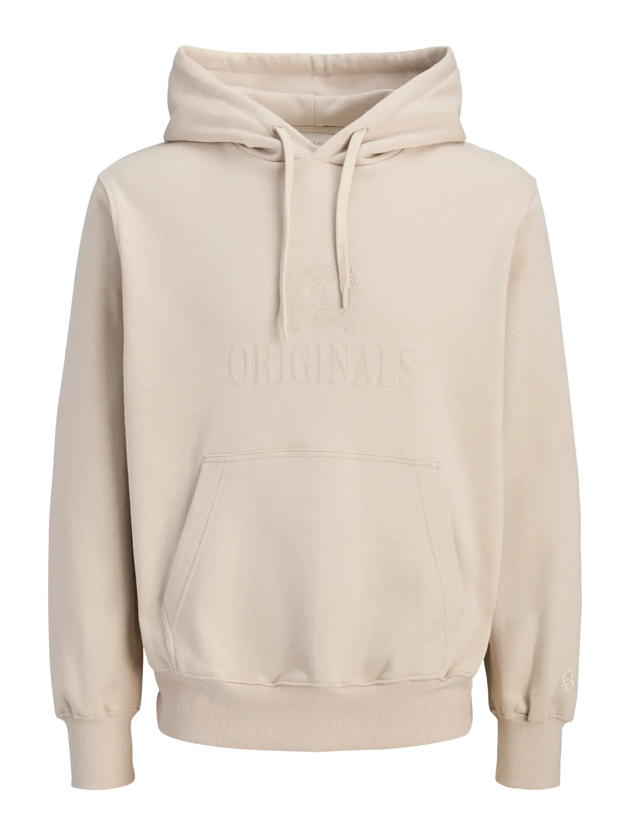 Jack & Jones - JORFREDERIKSBERG MONOGRAM SWEAT HOOD SN - hoodies - feather gray - 1