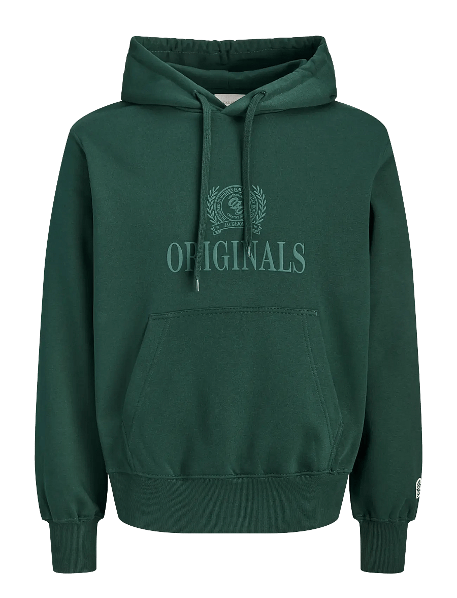 Jack & Jones - JORFREDERIKSBERG MONOGRAM SWEAT HOOD SN - kapuzenpullover - pine grove - 1