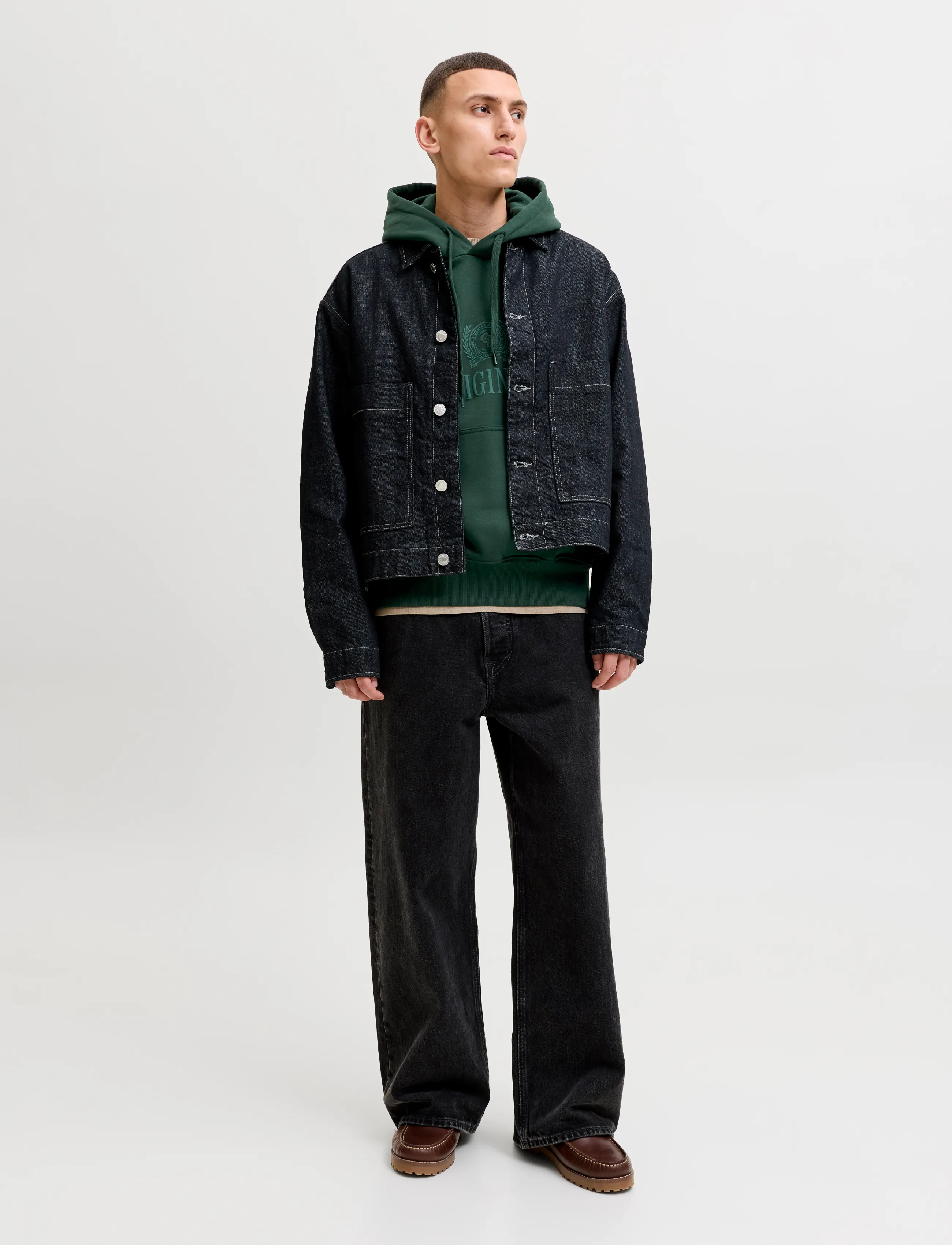 Jack & Jones - JORFREDERIKSBERG MONOGRAM SWEAT HOOD SN - kapuzenpullover - pine grove - 4