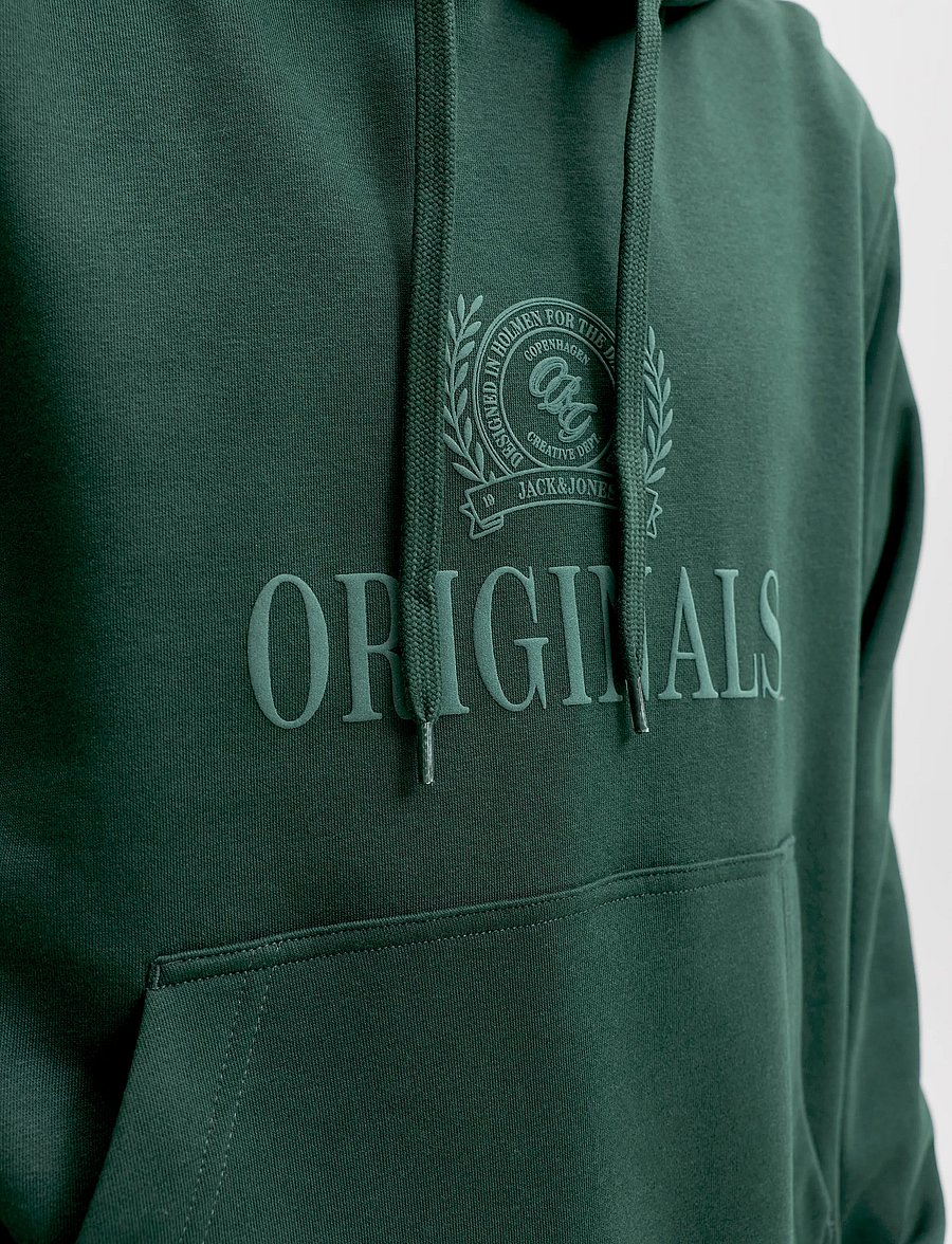 Jack & Jones - JORFREDERIKSBERG MONOGRAM SWEAT HOOD SN - kapuzenpullover - pine grove - 5