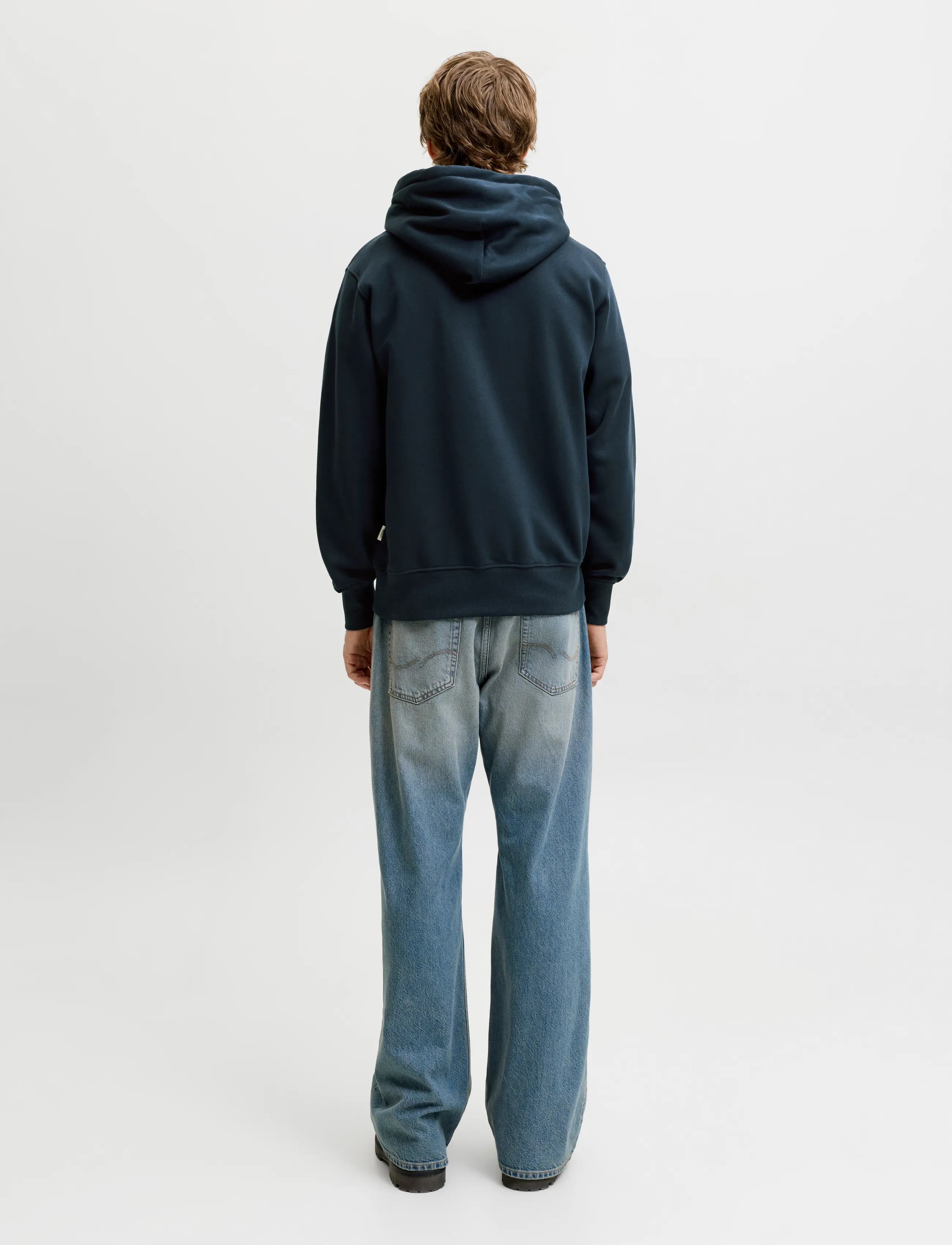 Jack & Jones - JORFREDERIKSBERG MONOGRAM SWEAT HOOD SN - kapuzenpullover - sky captain - 3