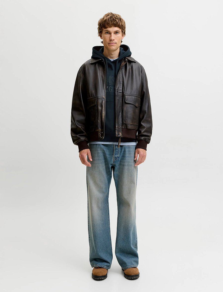 Jack & Jones - JORFREDERIKSBERG MONOGRAM SWEAT HOOD SN - kapuzenpullover - sky captain - 4