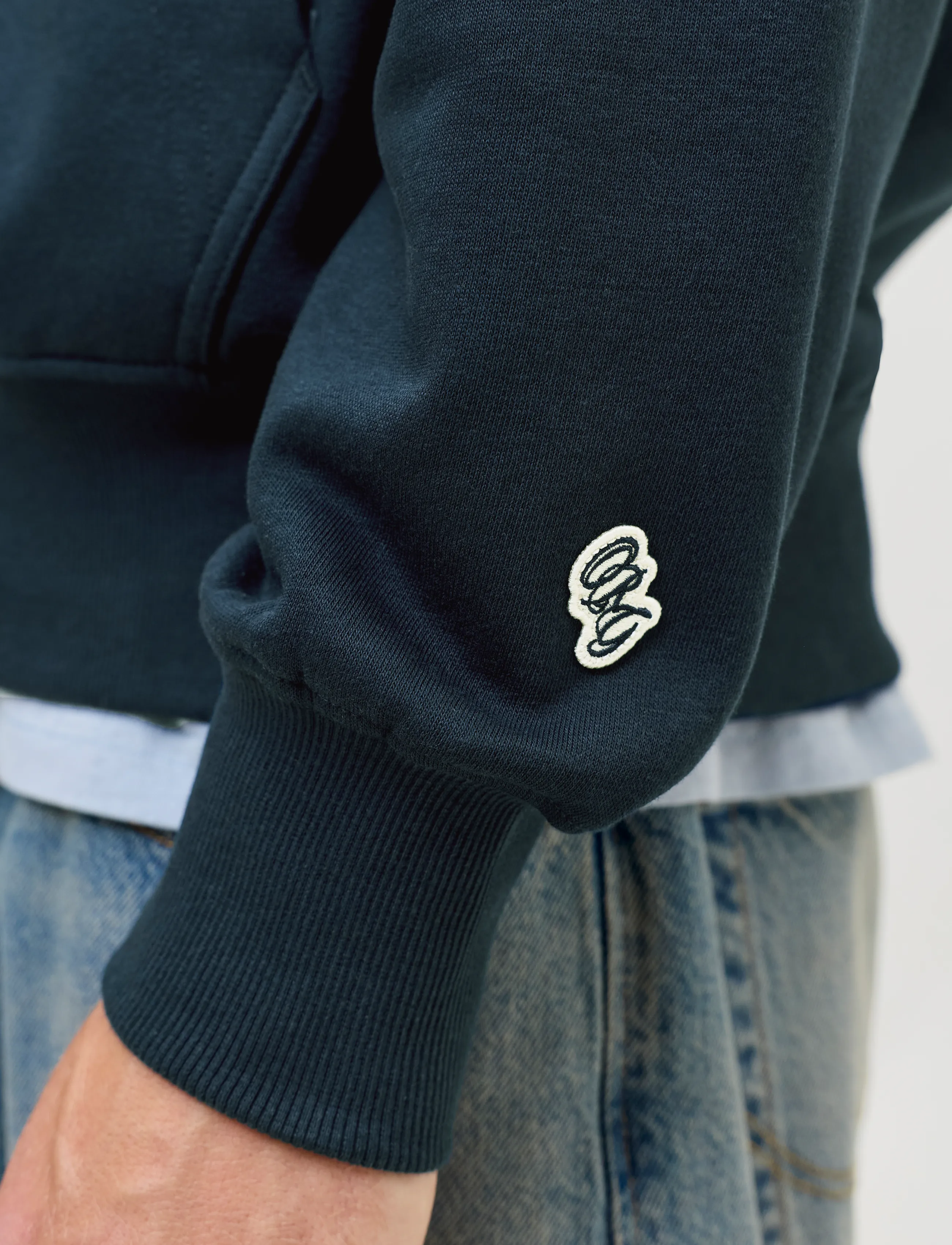 Jack & Jones - JORFREDERIKSBERG MONOGRAM SWEAT HOOD SN - kapuzenpullover - sky captain - 5