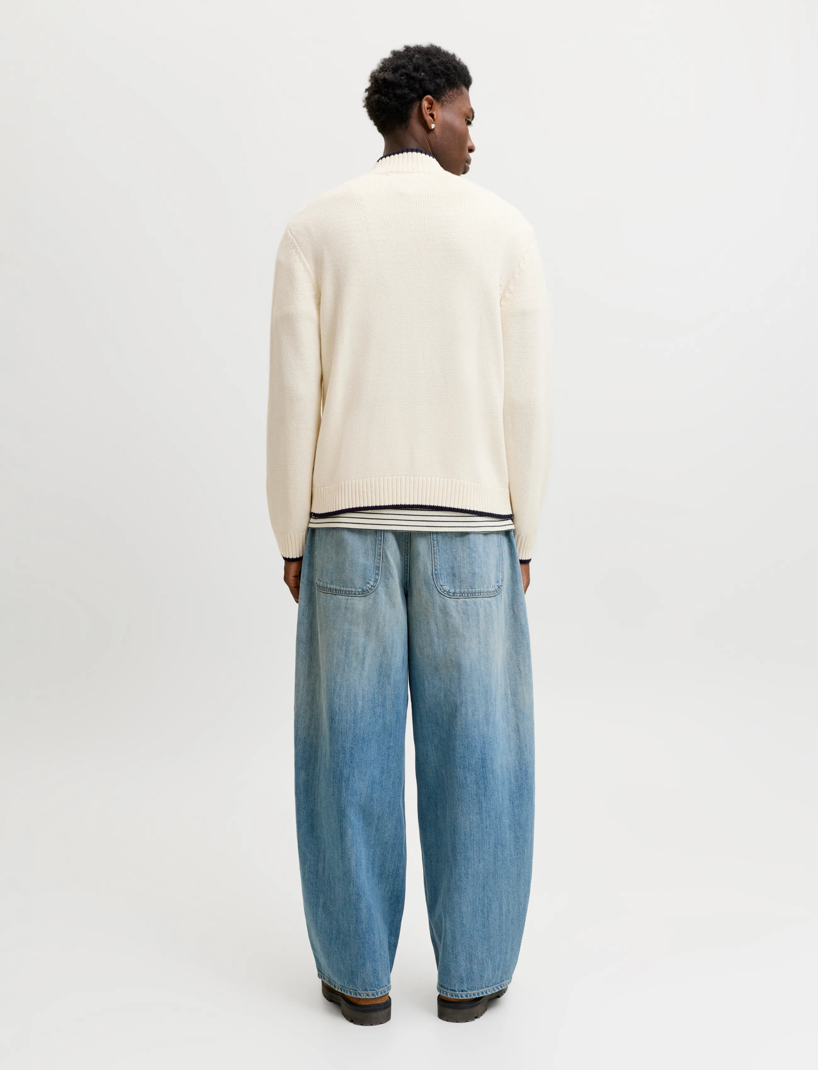 Jack & Jones - JORFREDERIKSBERG KNIT ZIP CARDIGAN - full zip tröjor - sea salt - 3