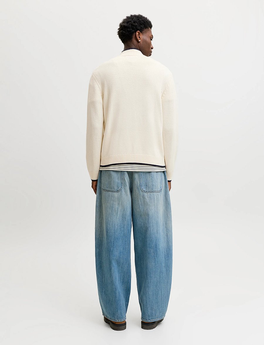 Jack & Jones - JORFREDERIKSBERG KNIT ZIP CARDIGAN - full zip tröjor - sea salt - 3