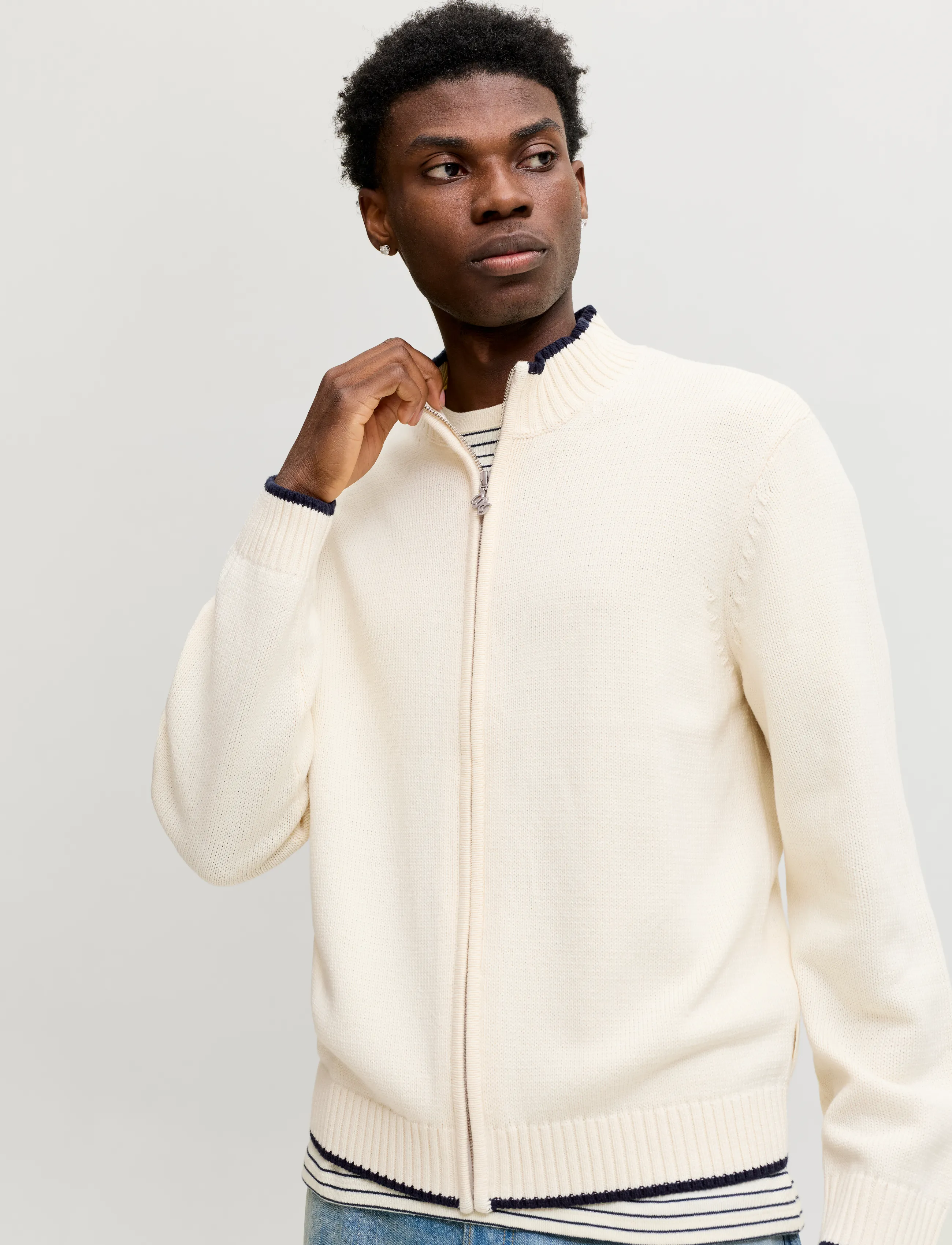 JACK & JONES Jorfrederiksberg Knit Zip Cardigan herr – bild 5