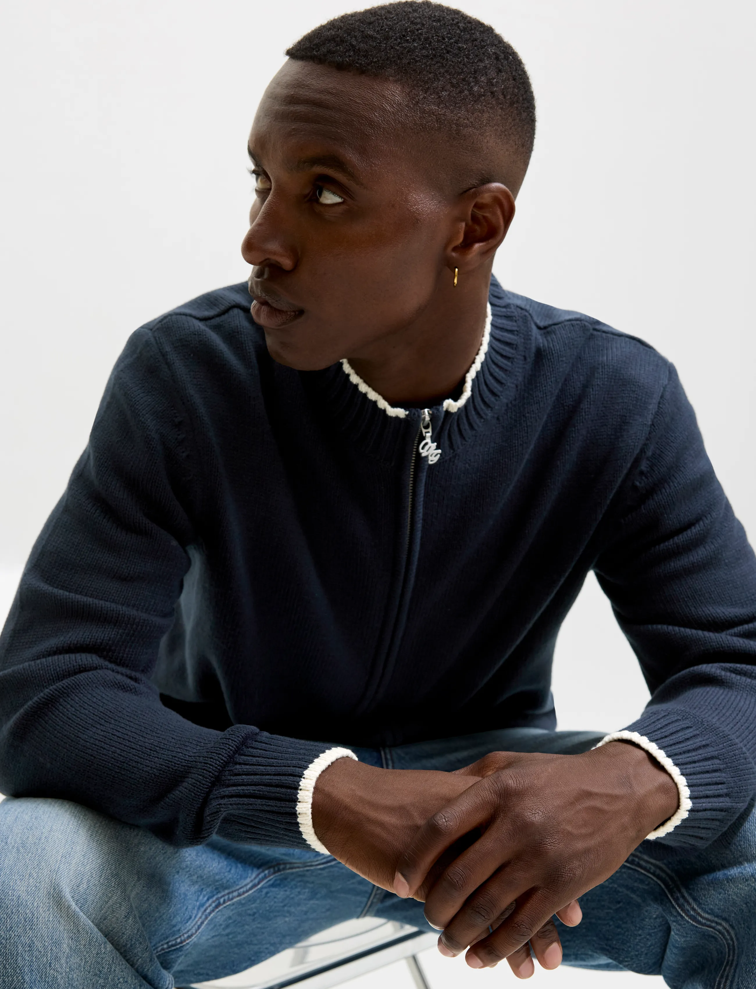 JACK & JONES Jorfrederiksberg Knit Zip Cardigan herr – bild 5